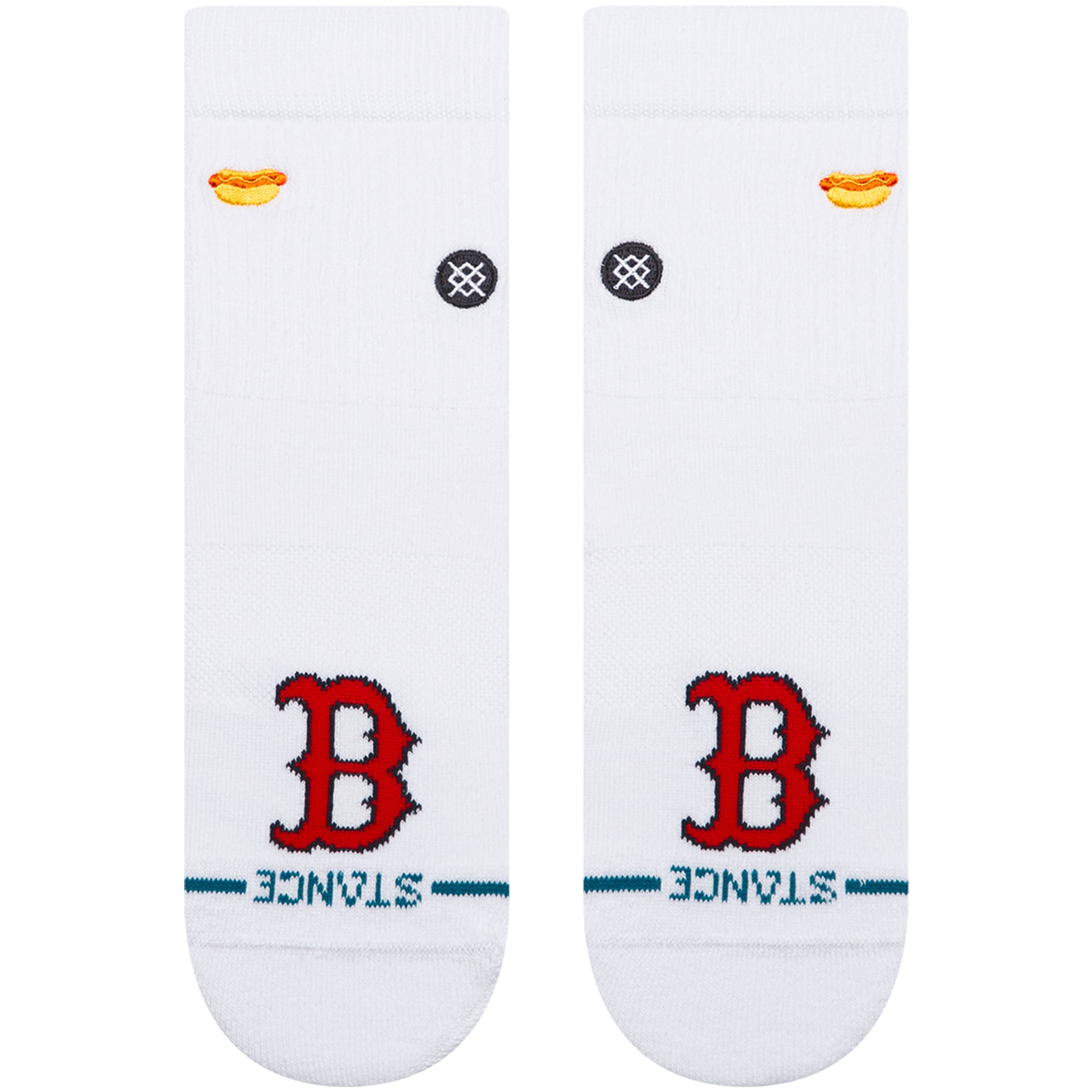 Unisex Stance White Boston Red Sox Hot Dog Quarter Socks