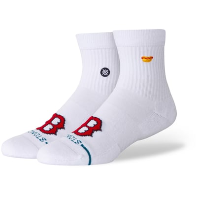Boston Red Sox Stance Unisex Hot Dog Quarter Socks - White