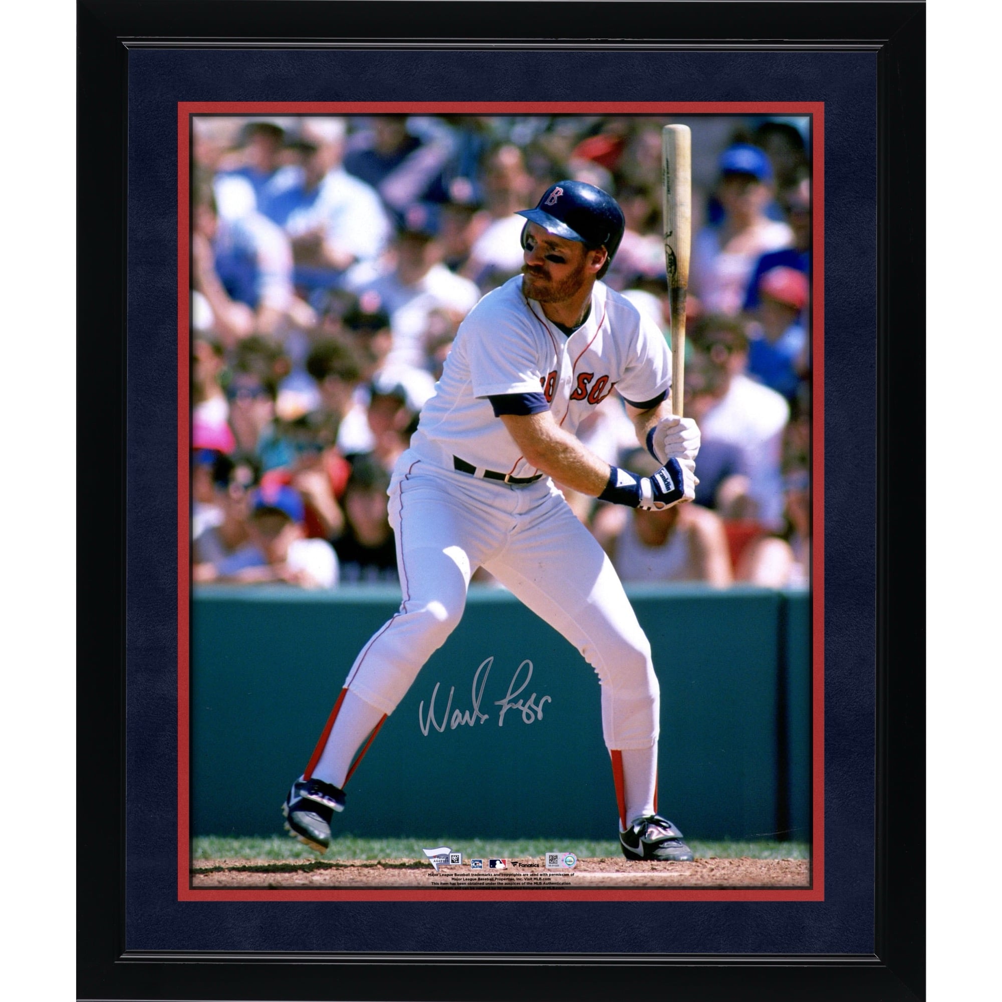 Wade Boggs Boston Red Sox Autographed 16" x 20" Hitting Photograph