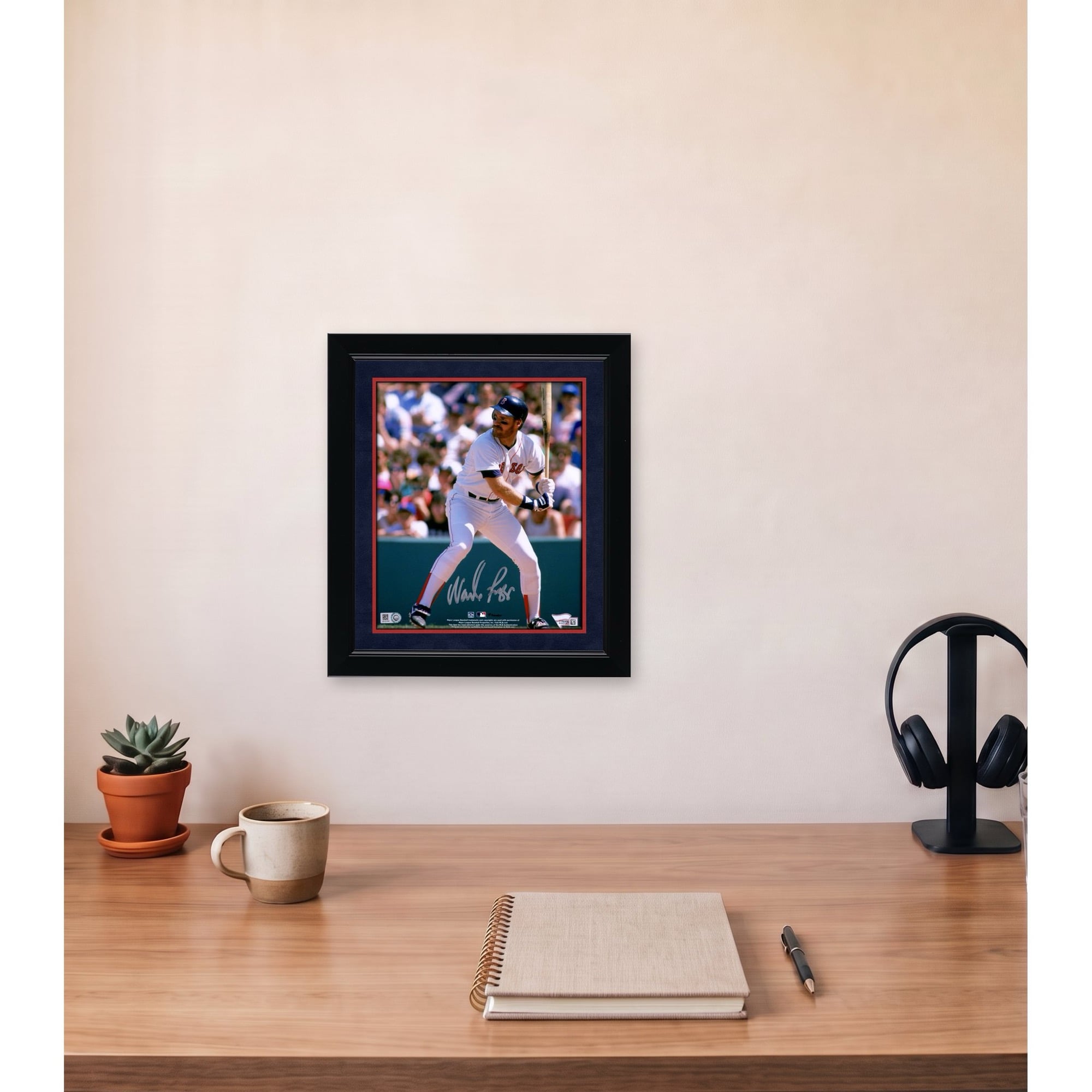 Wade Boggs Boston Red Sox Autographed 8" x 10" Hitting Photograph