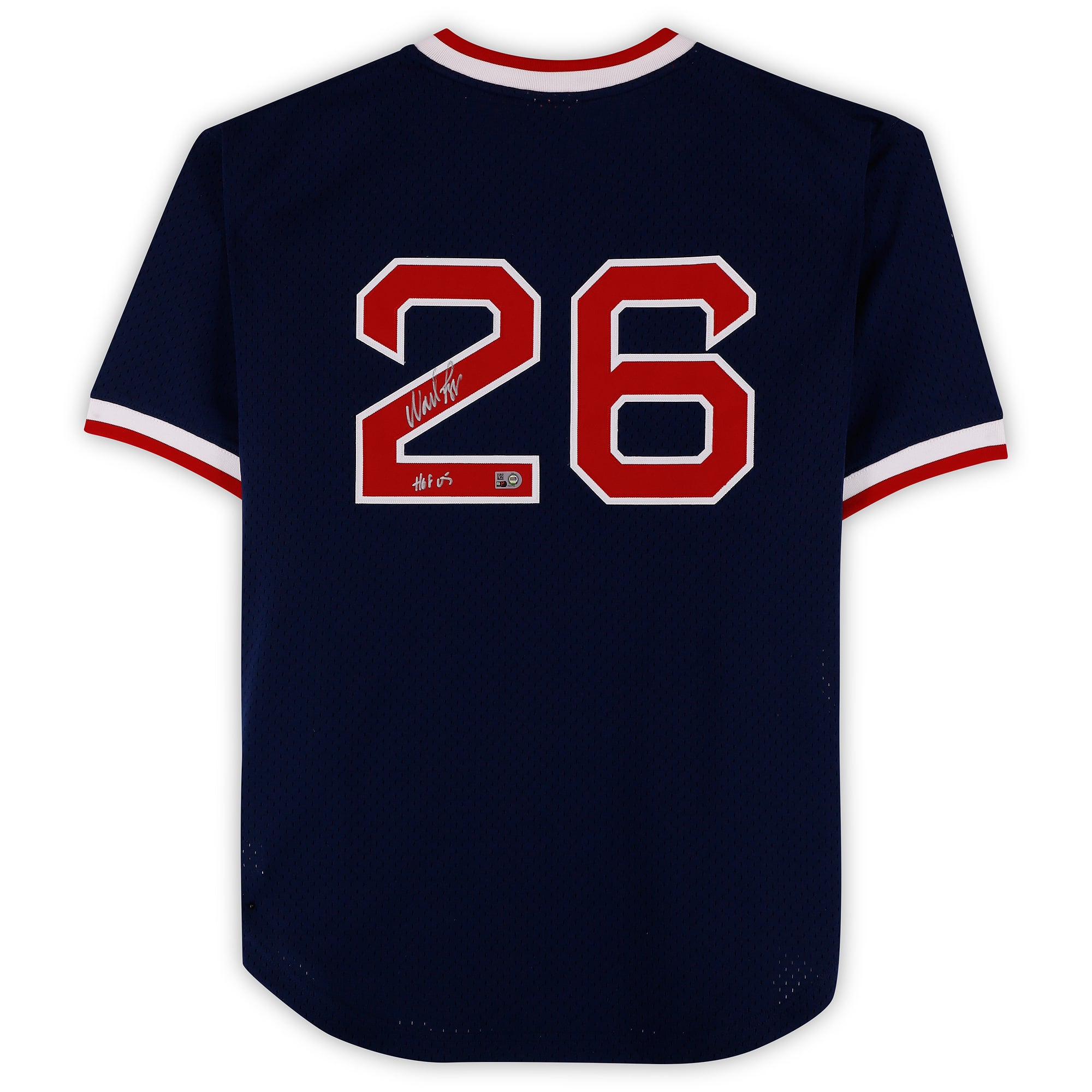 Wade Boggs Boston Red Sox Autographed Navy Mitchell & Ness Batting Practice Jersey