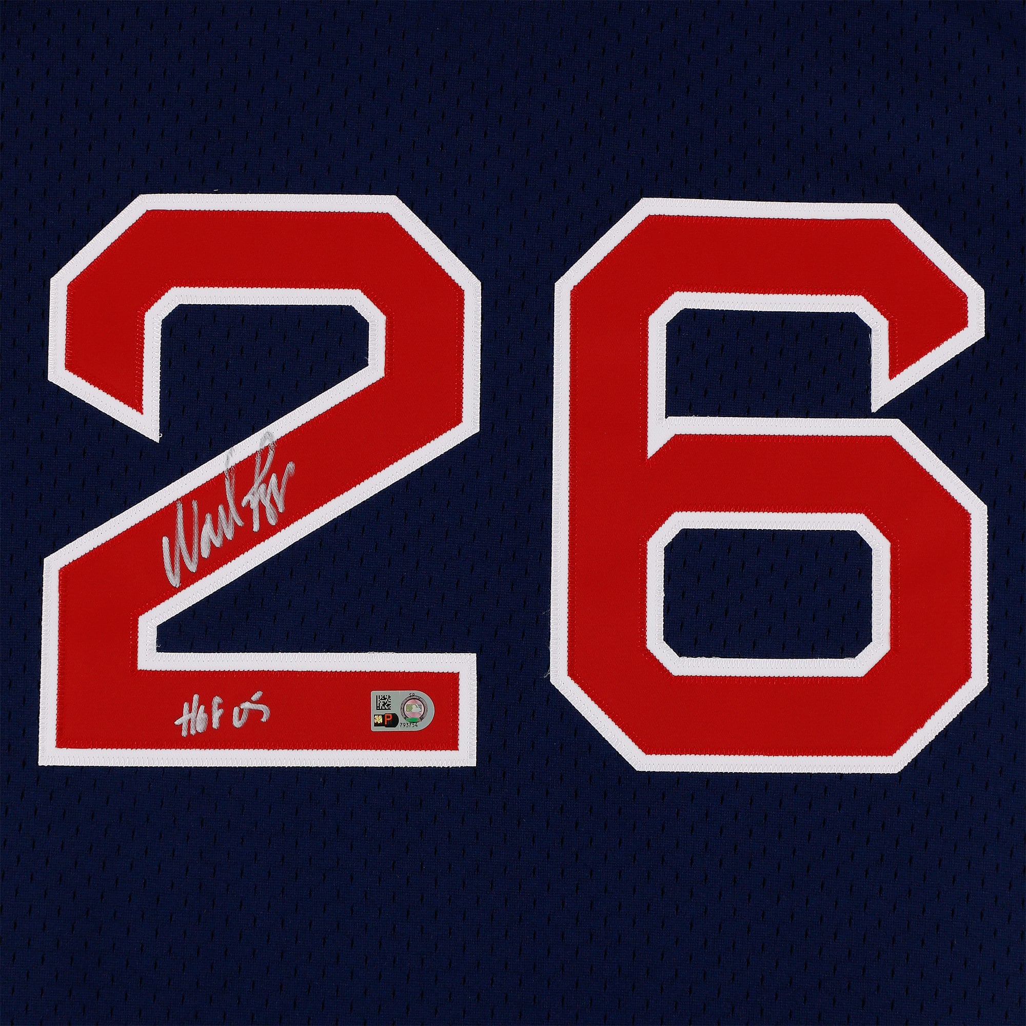 Wade Boggs Boston Red Sox Autographed Navy Mitchell & Ness Batting Practice Jersey