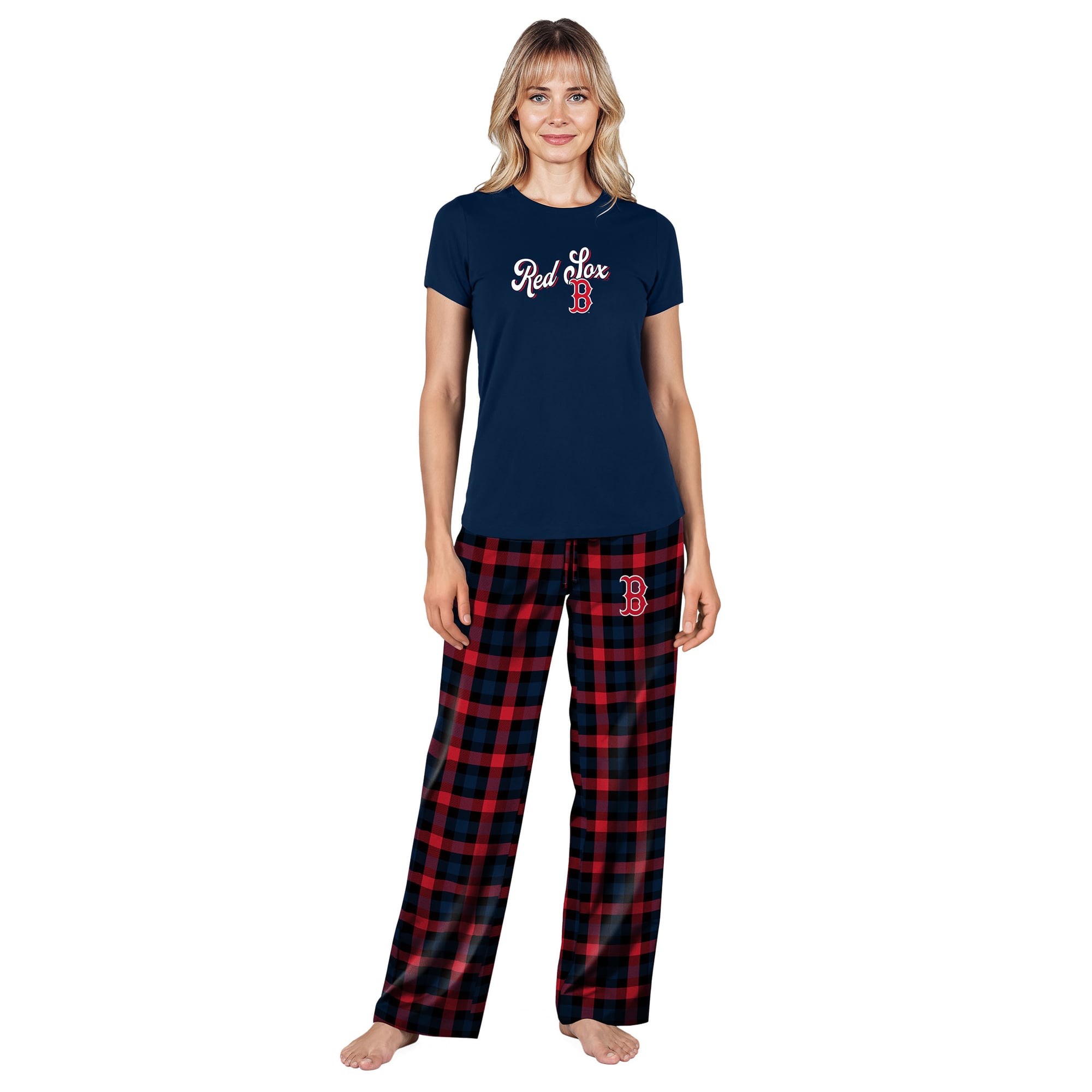 Ensemble de nuit Highland bleu marine Boston Red Sox pour femmes Concepts Sport