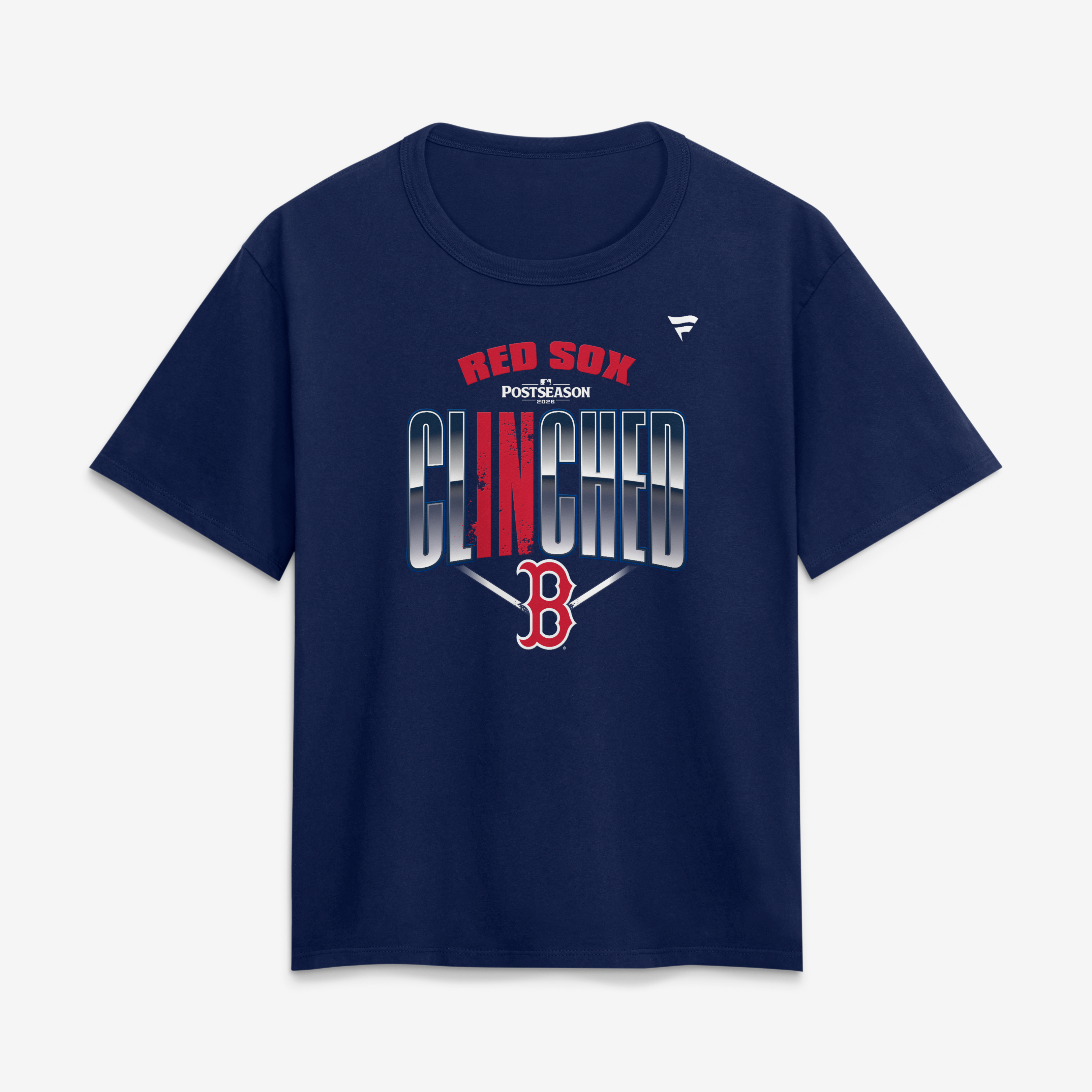 T-shirt Fanatics bleu marine pour femmes, Boston Red Sox, séries éliminatoires de la MLB 2026
