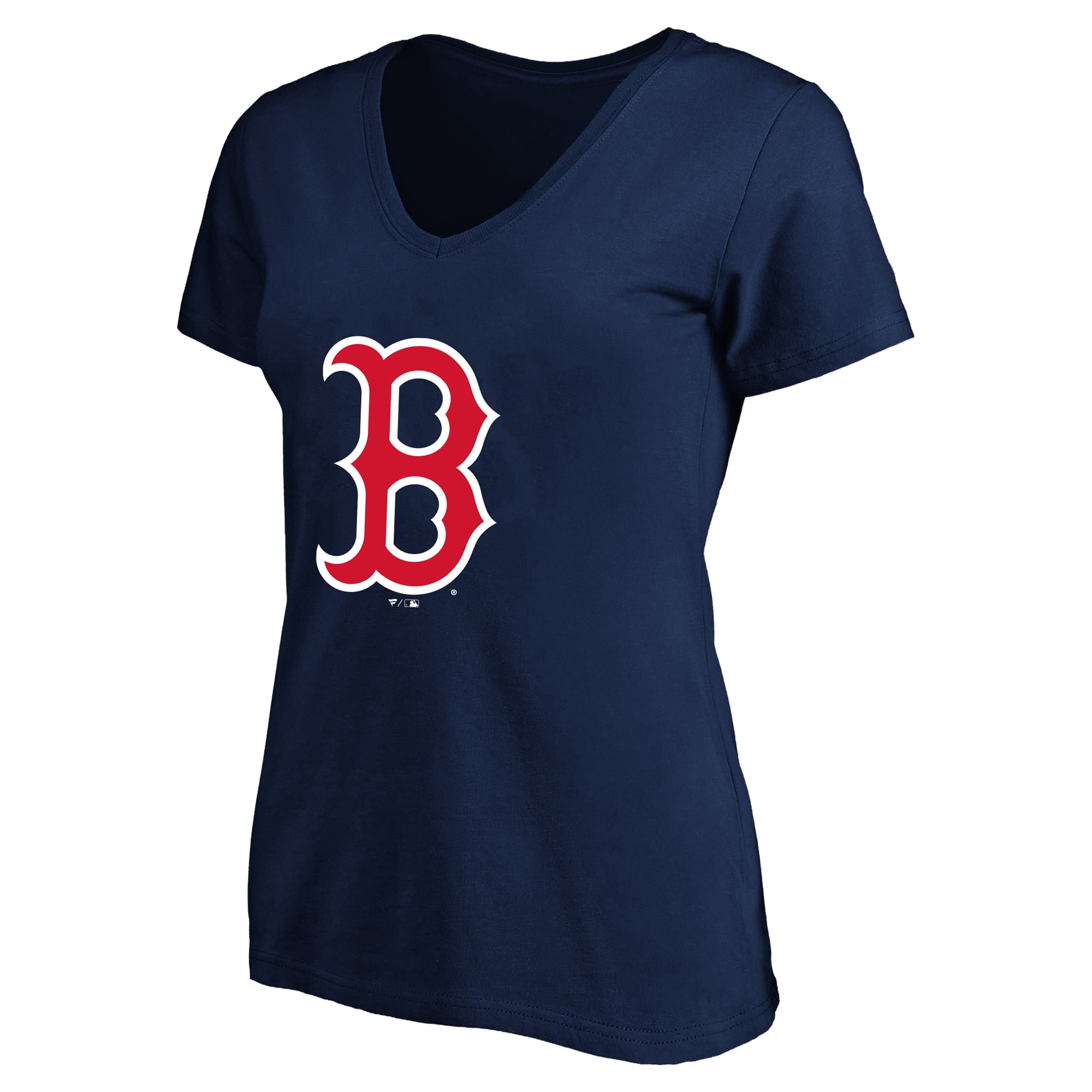 T-shirt à col en V pour femme Fanatics Willson Contreras, bleu marine, Boston Red Sox, grandes tailles, nom et numéro