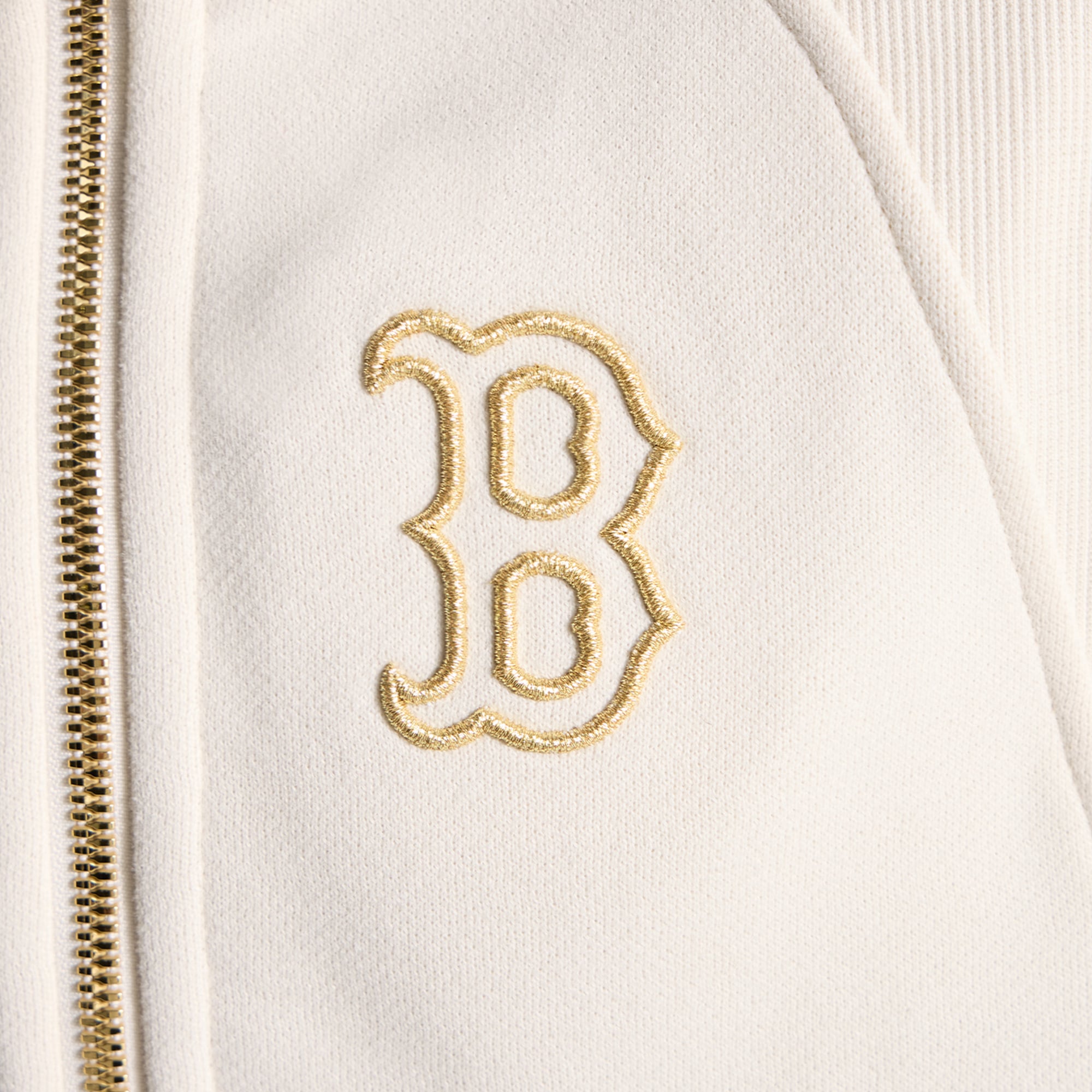 Sweat à capuche oversize demi-zip en scuba crème pour femme de lululemon Boston Red Sox