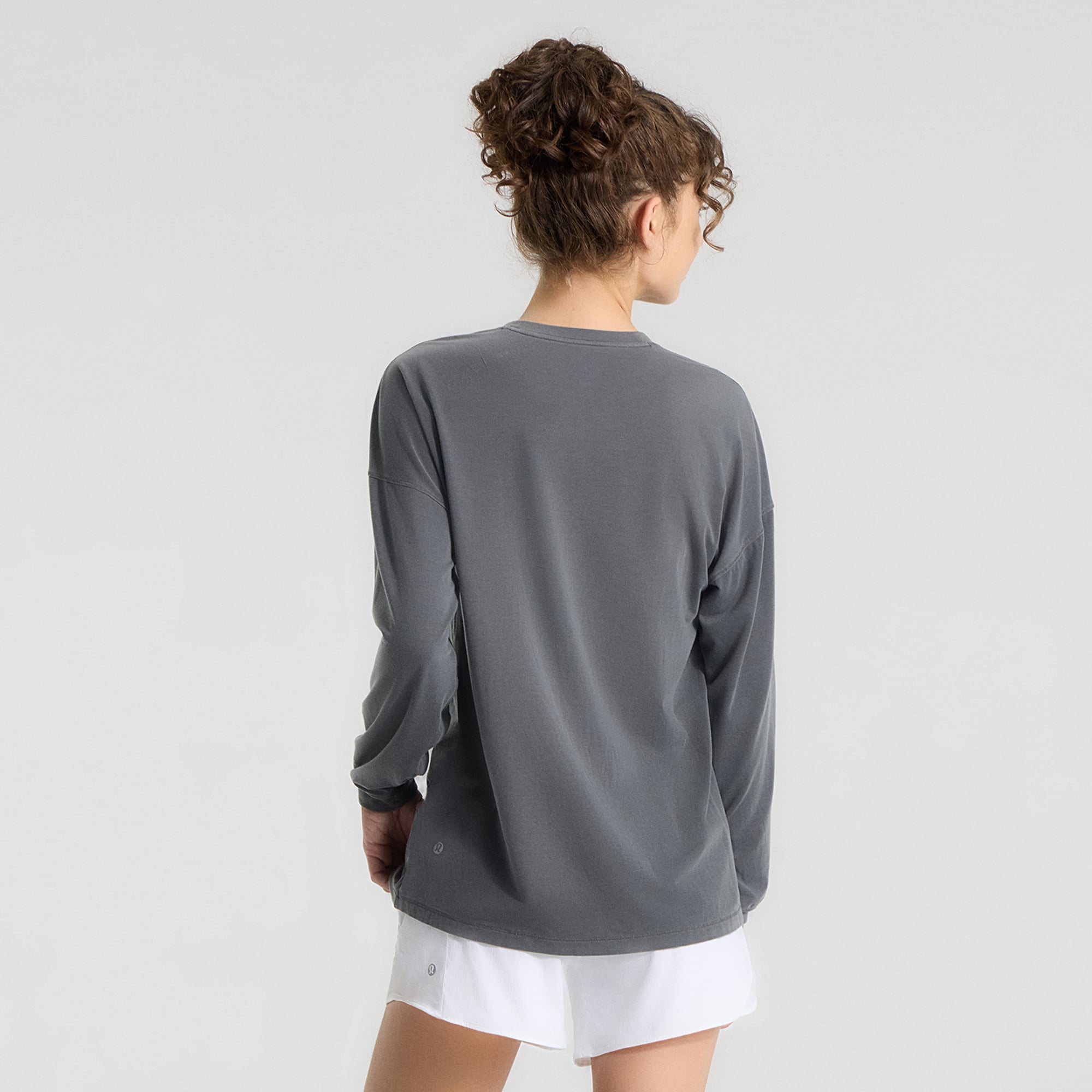 T-shirt à manches longues EasySet Relaxed-Fit gris Boston Red Sox pour femme de lululemon