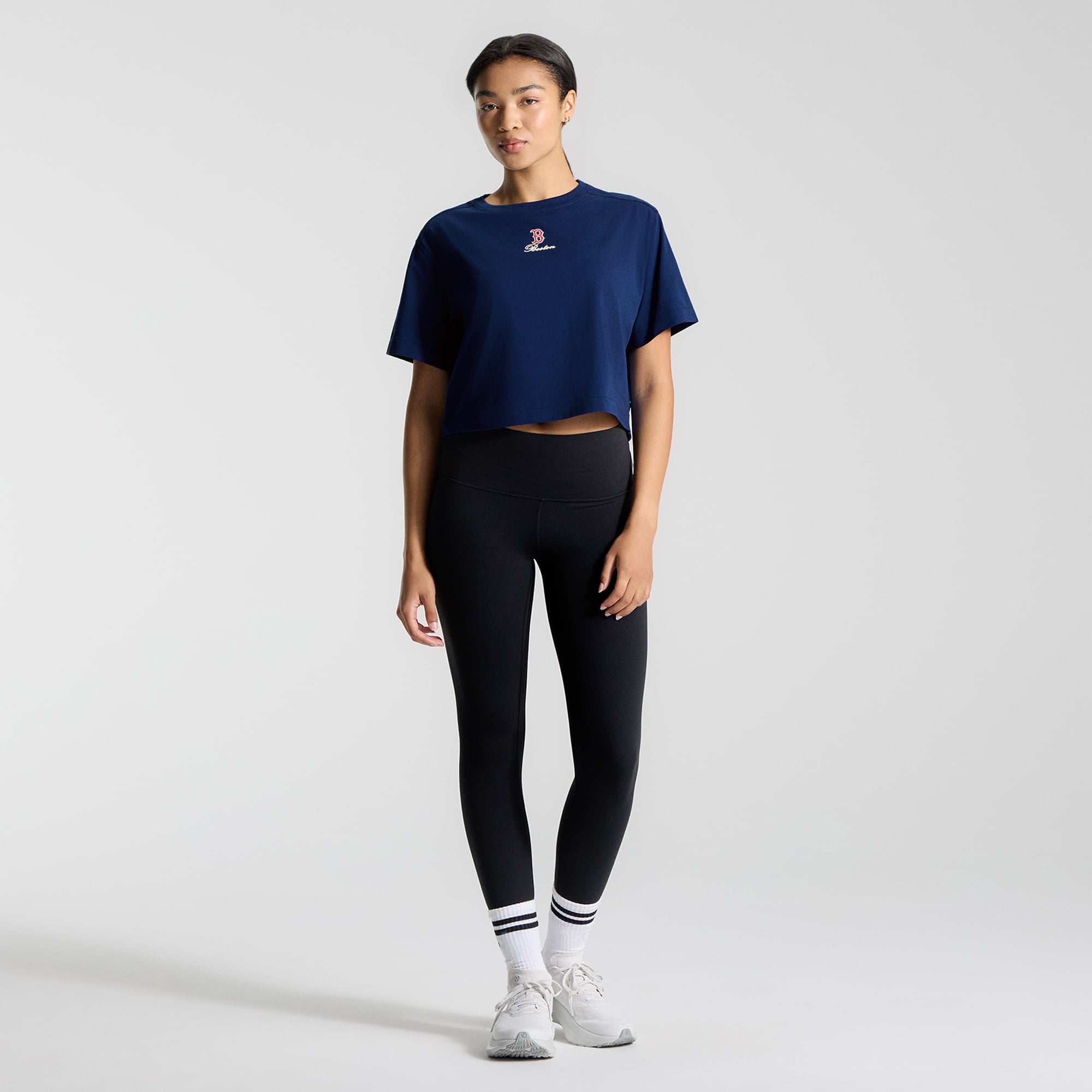 T-shirt en coton biologique lululemon Midnight Shadow Boston Red Sox All Yours pour femme