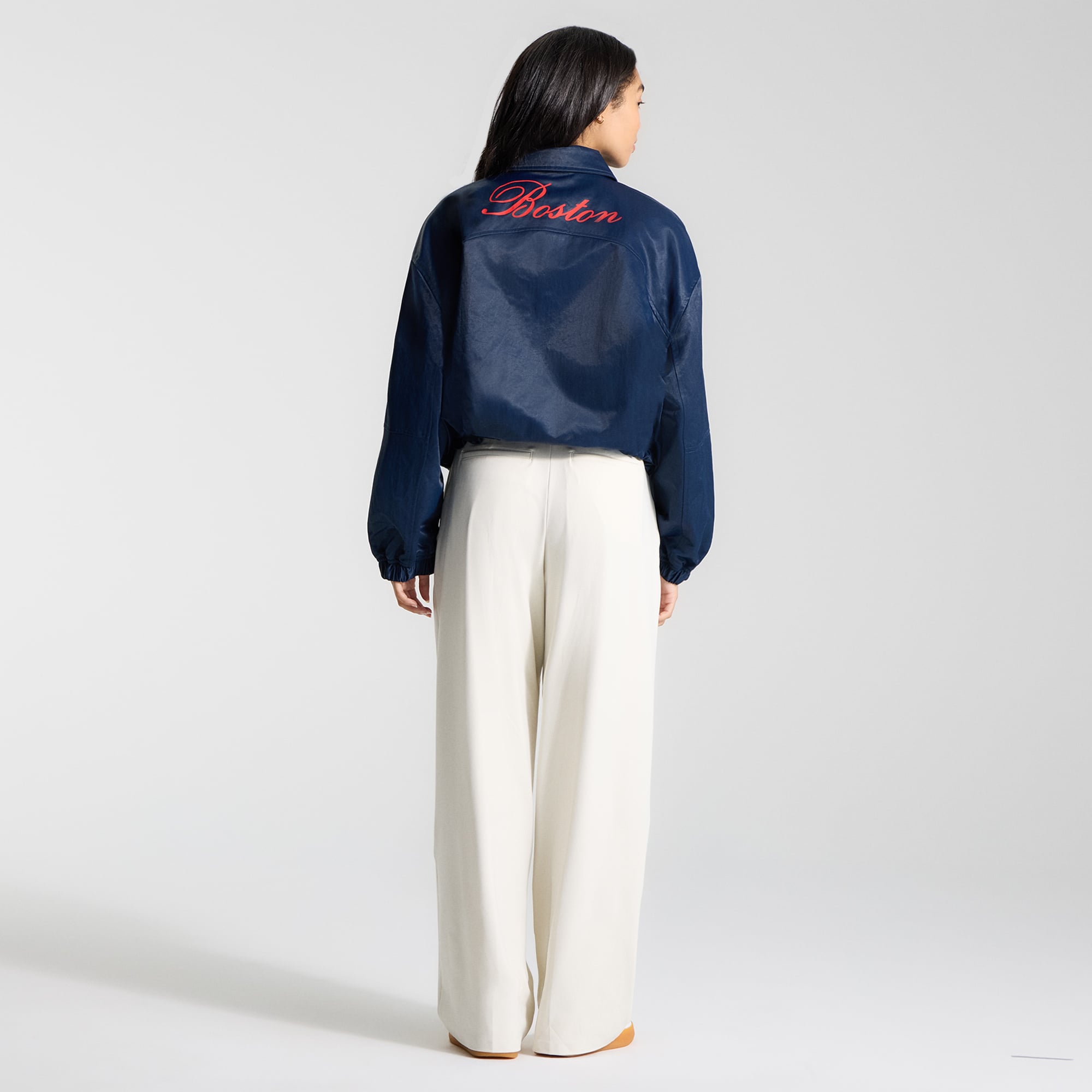 Veste d'entraîneur lululemon True Navy Boston Red Sox pour femme