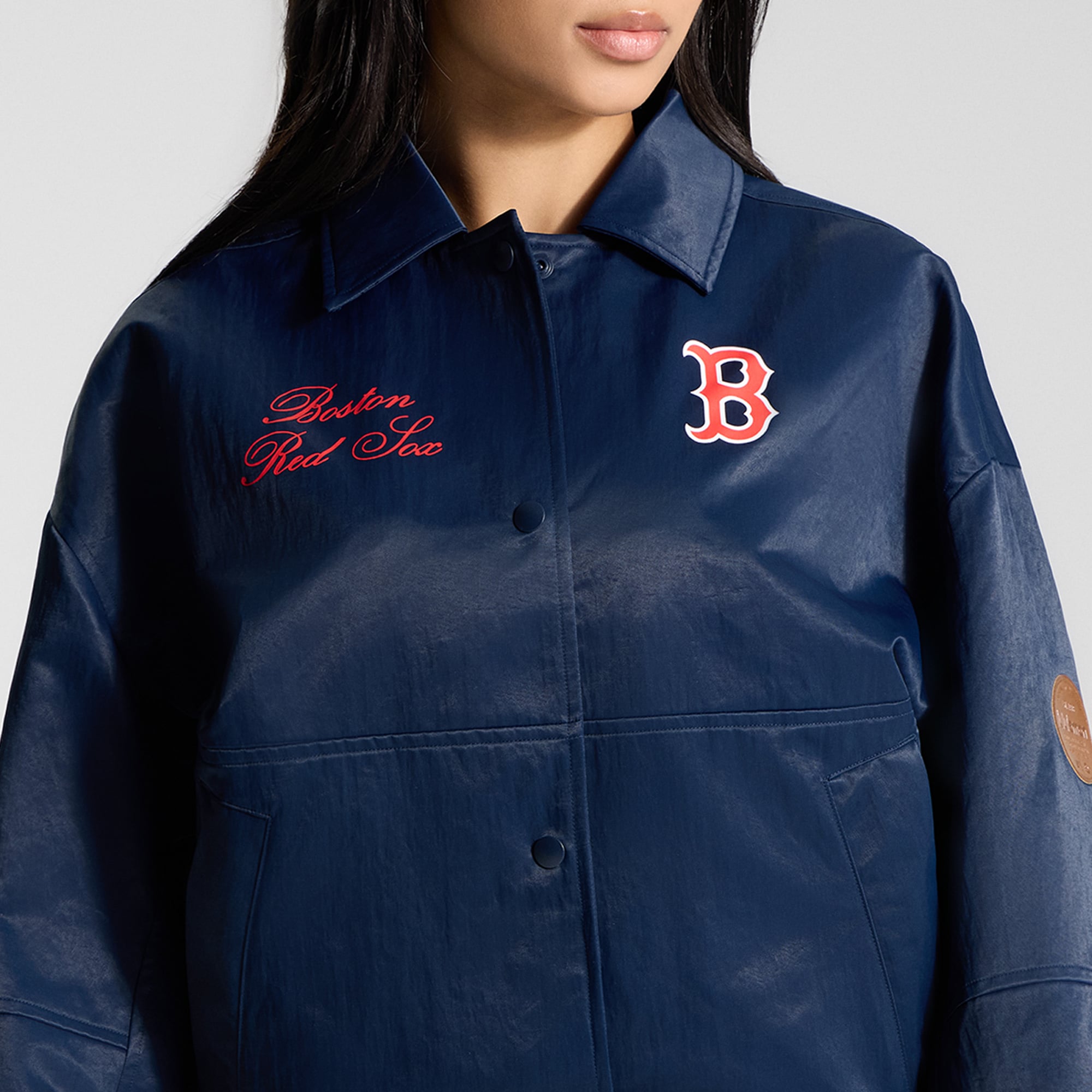 Veste d'entraîneur lululemon True Navy Boston Red Sox pour femme
