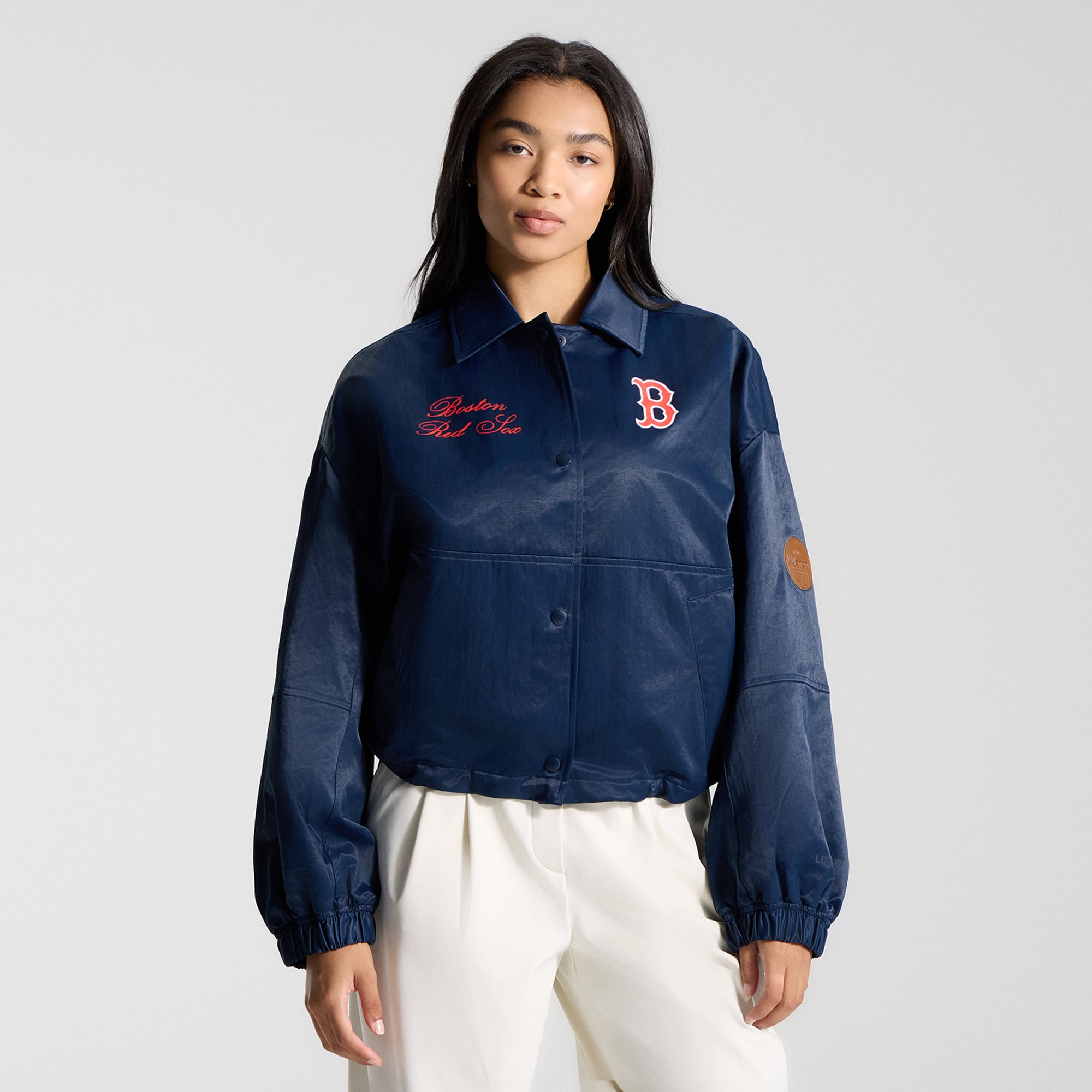 Veste d'entraîneur lululemon True Navy Boston Red Sox pour femme