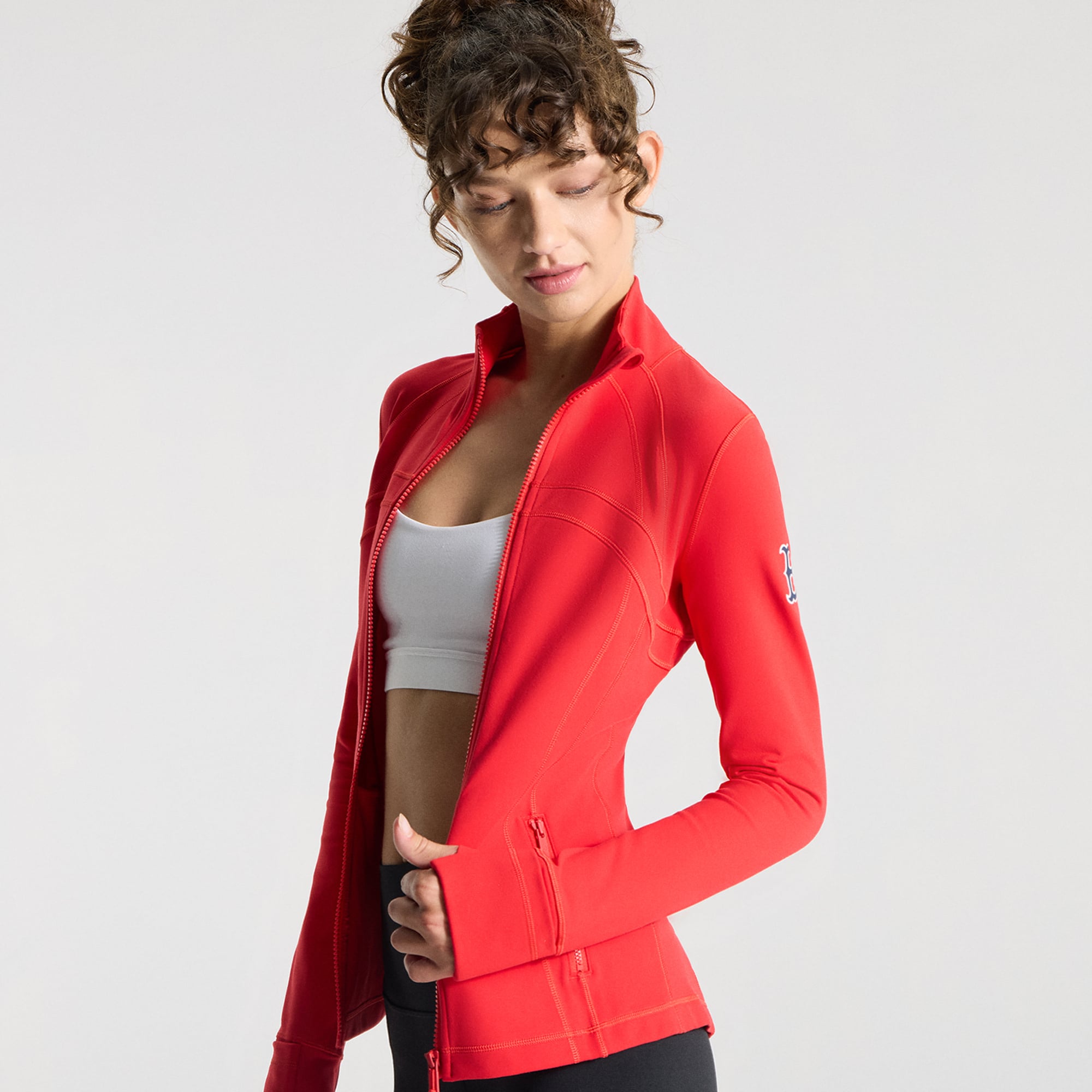 Veste Define blanche Boston Red Sox pour femmes de lululemon *Luon™