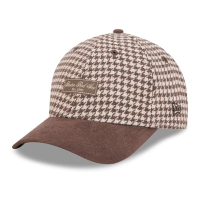 Boston Red Sox New Era Women's Faux Wool 9FORTY A-Frame M-Crown Adjustable Hat - Light Brown