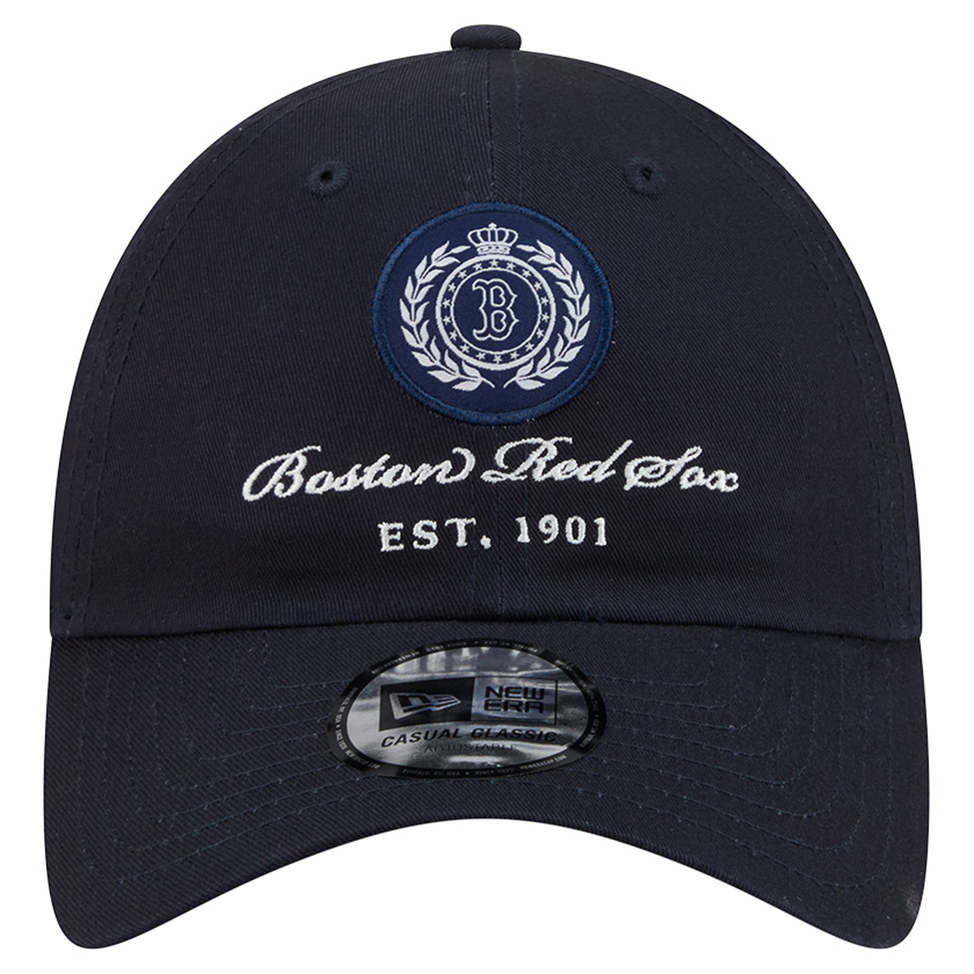 Women's New Era Navy Boston Red Sox Script Patch Casual Classic Adjustable Hat