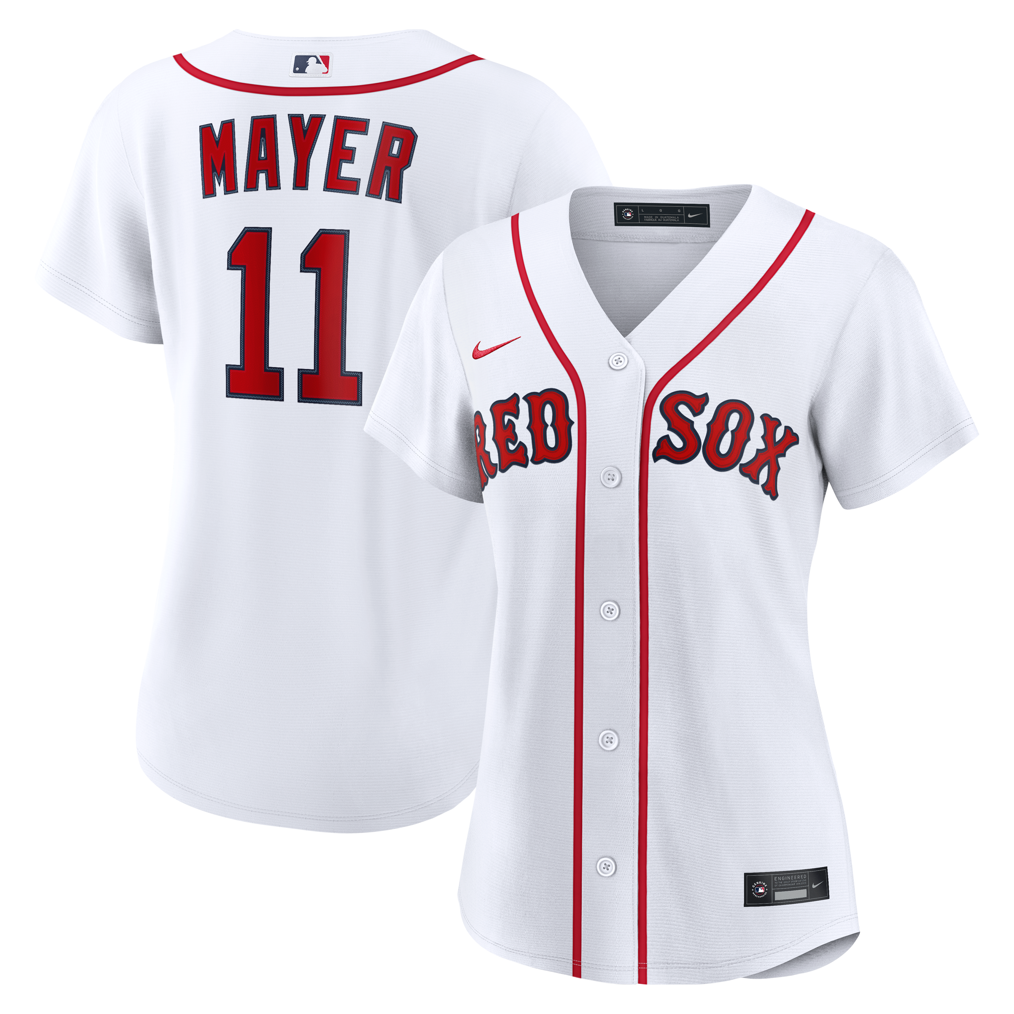 Maillot réplique domicile Nike Marcelo Mayer blanc des Red Sox de Boston pour femme