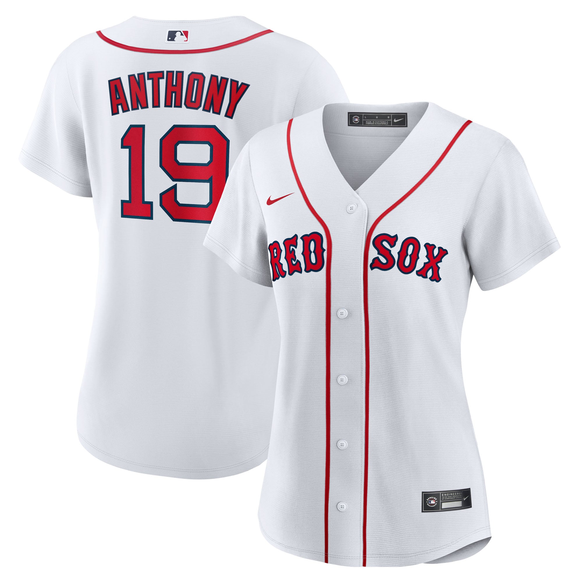 Maillot réplique domicile Nike Roman Anthony blanc des Red Sox de Boston pour femme