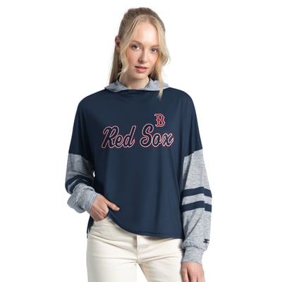  Boston Red Sox Starter Women's Fuel Up Lightweight Hoodie - Navy