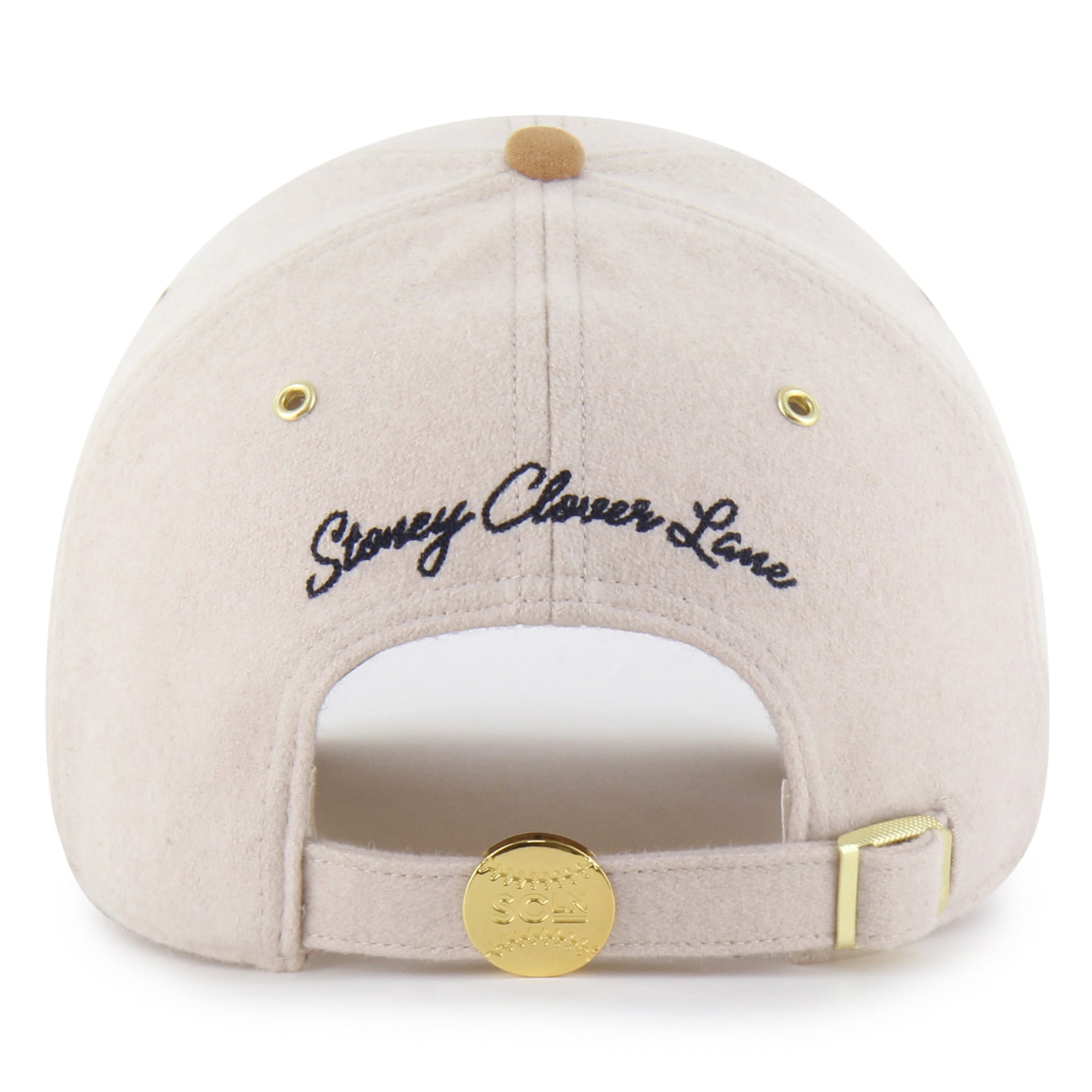 Women's Stoney Clover Lane x '47 Natural Boston Red Sox Script Charm Clean Up Adjustable Hat