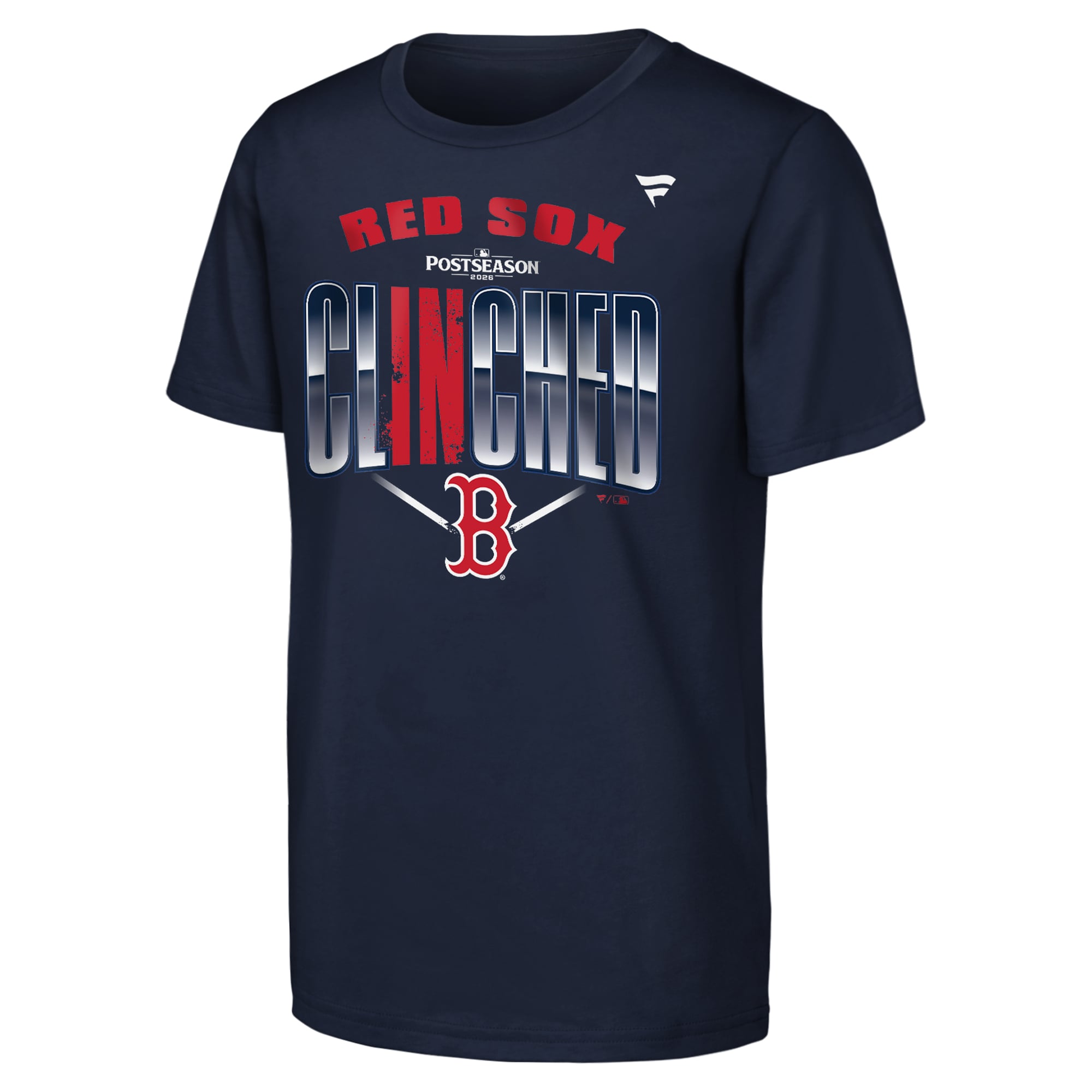 T-shirt Fanatics bleu marine pour jeunes, Boston Red Sox, séries éliminatoires de la MLB 2026