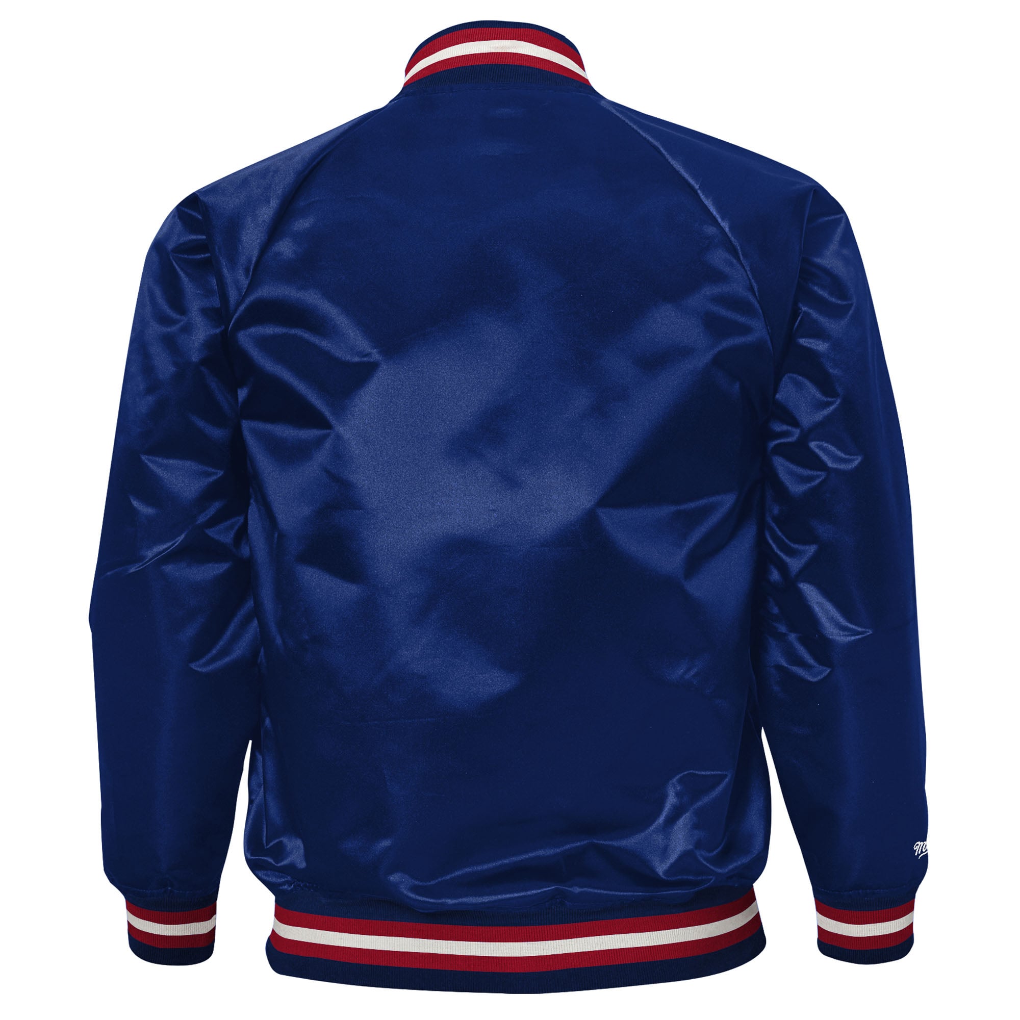 Youth Mitchell & Ness Navy Boston Red Sox Cooperstown Collection Raglan Satin Full-Snap Jacket