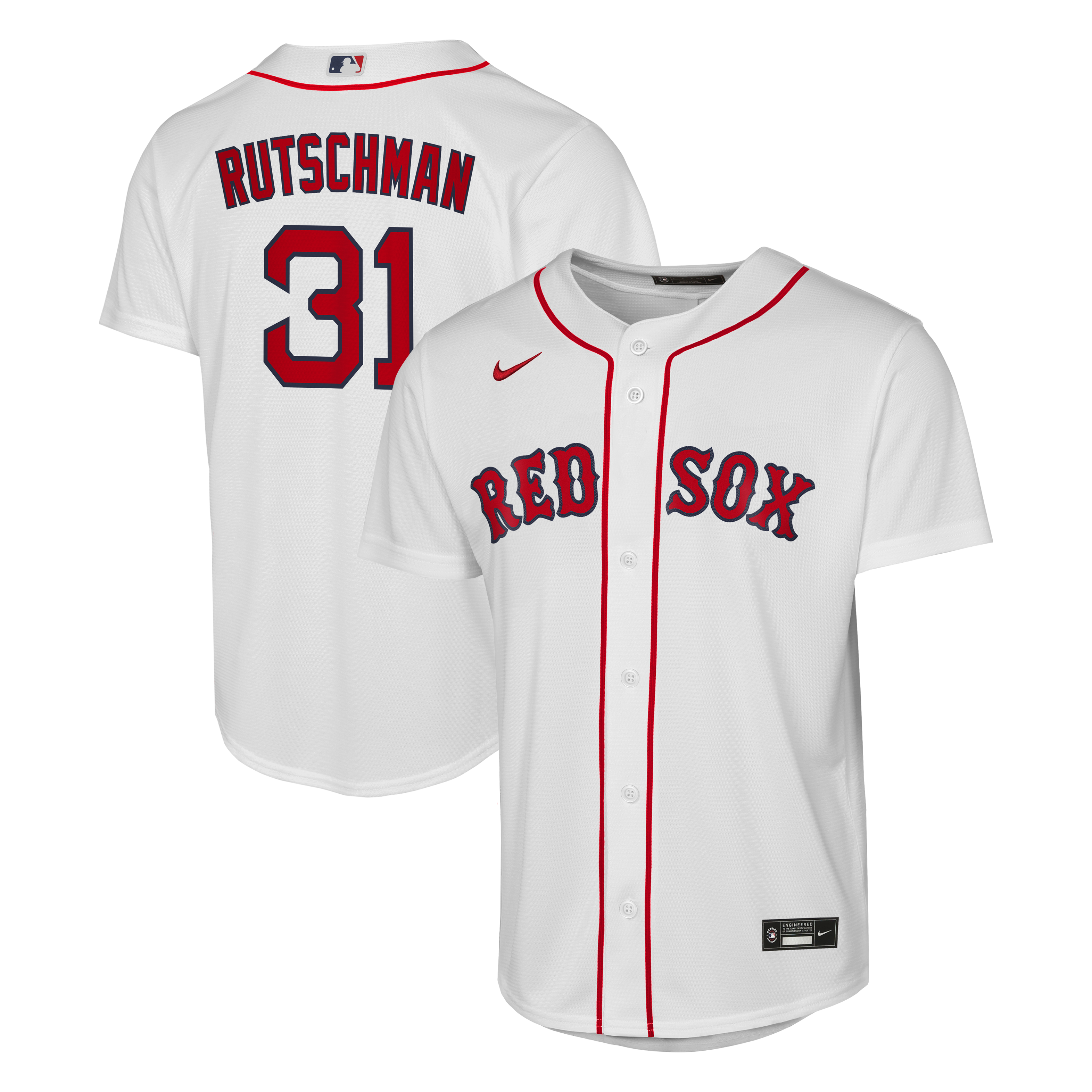 Maillot réplique domicile Nike Adley Rutschman blanc des Red Sox de Boston pour jeunes