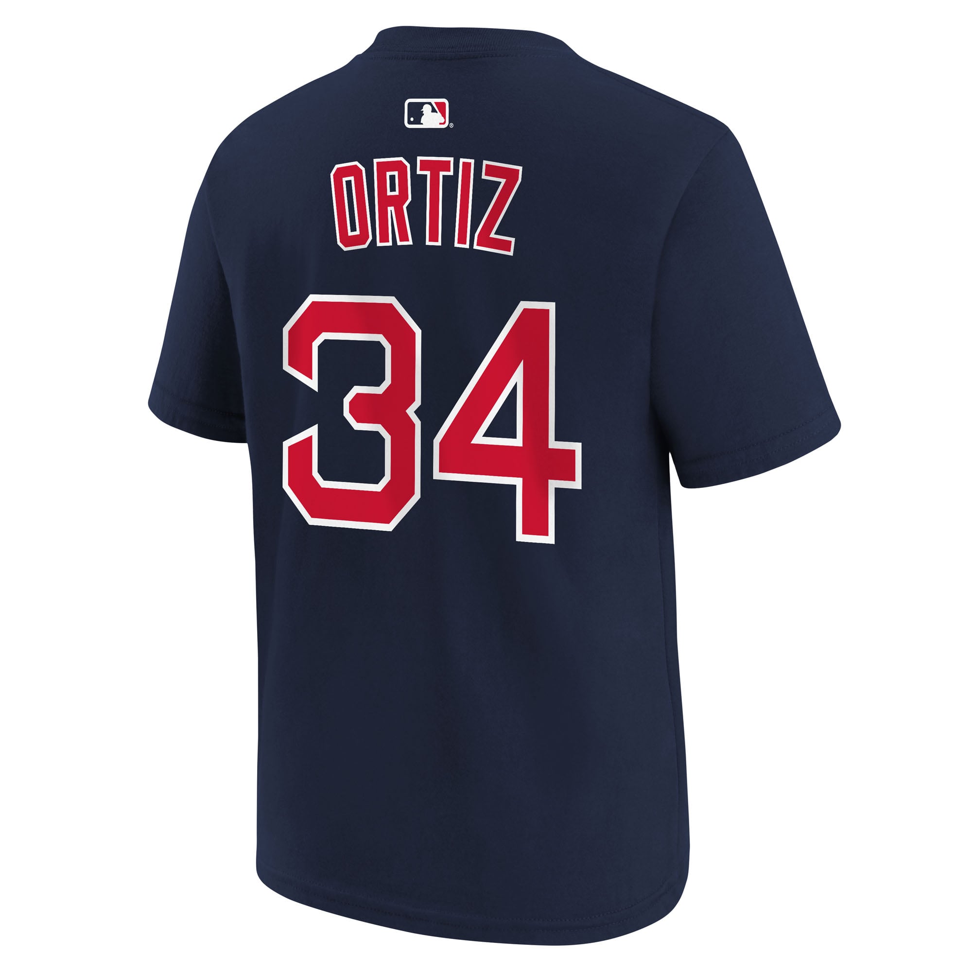 T-shirt Nike pour enfant David Ortiz bleu marine Boston Red Sox avec nom et numéro