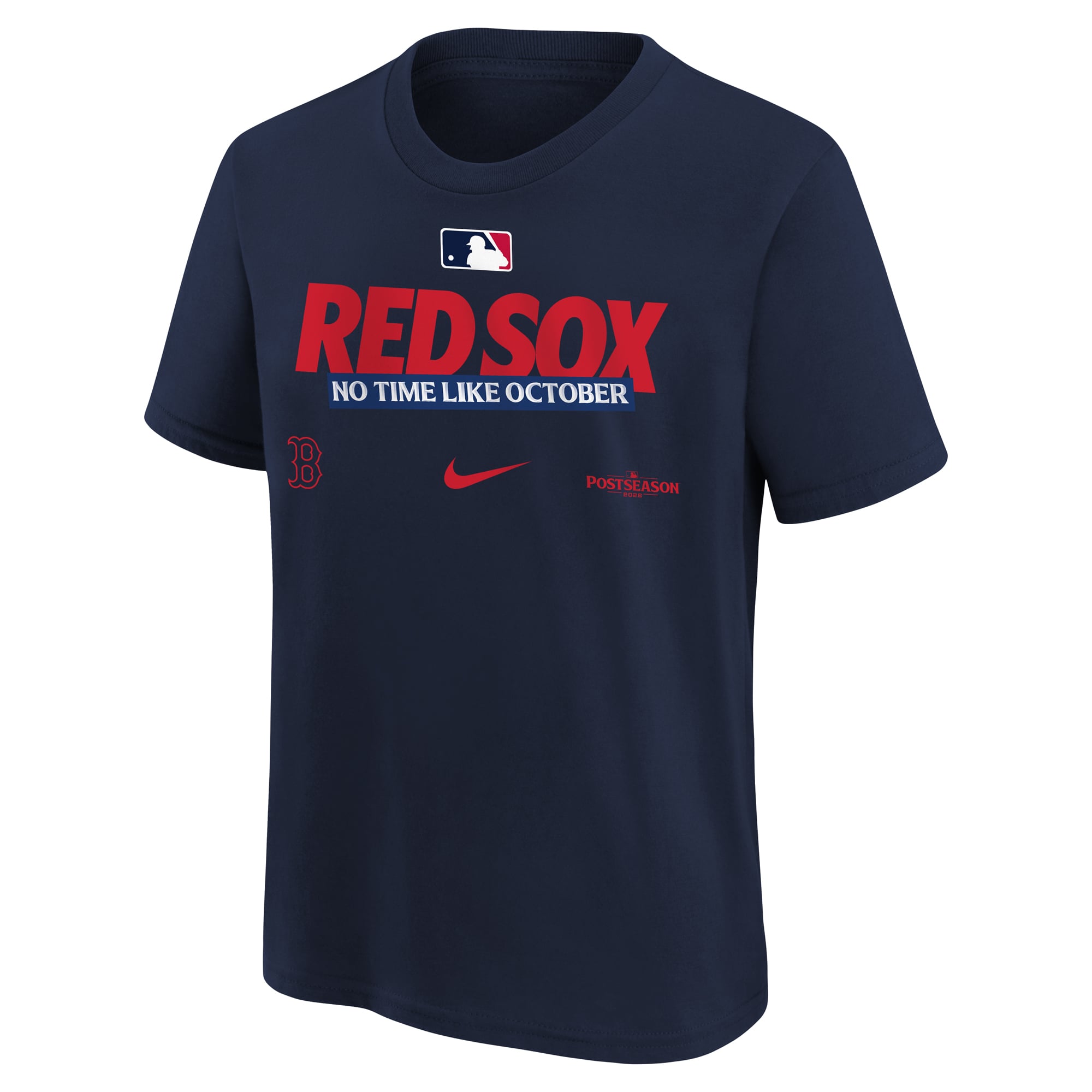 T-shirt Nike bleu marine Boston Red Sox Collection Authentique 2026 MLB Postseason pour jeunes