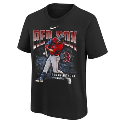 Roman Anthony Boston Red Sox Nike Youth Oversized Player T-Shirt - Black