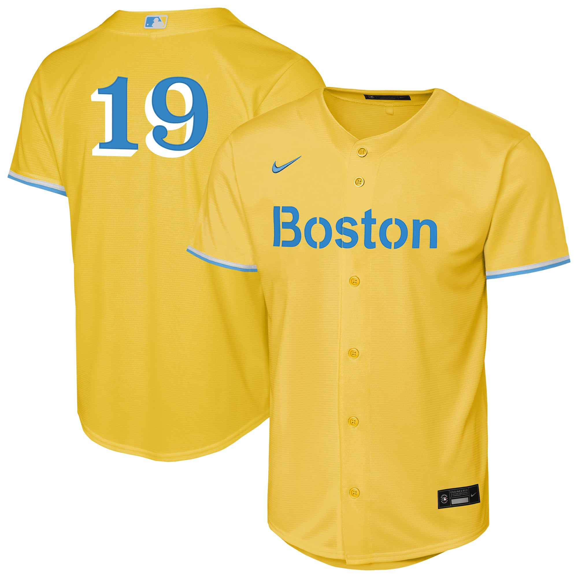 Maillot alternatif Nike Roman Anthony Gold Boston Red Sox pour jeunes