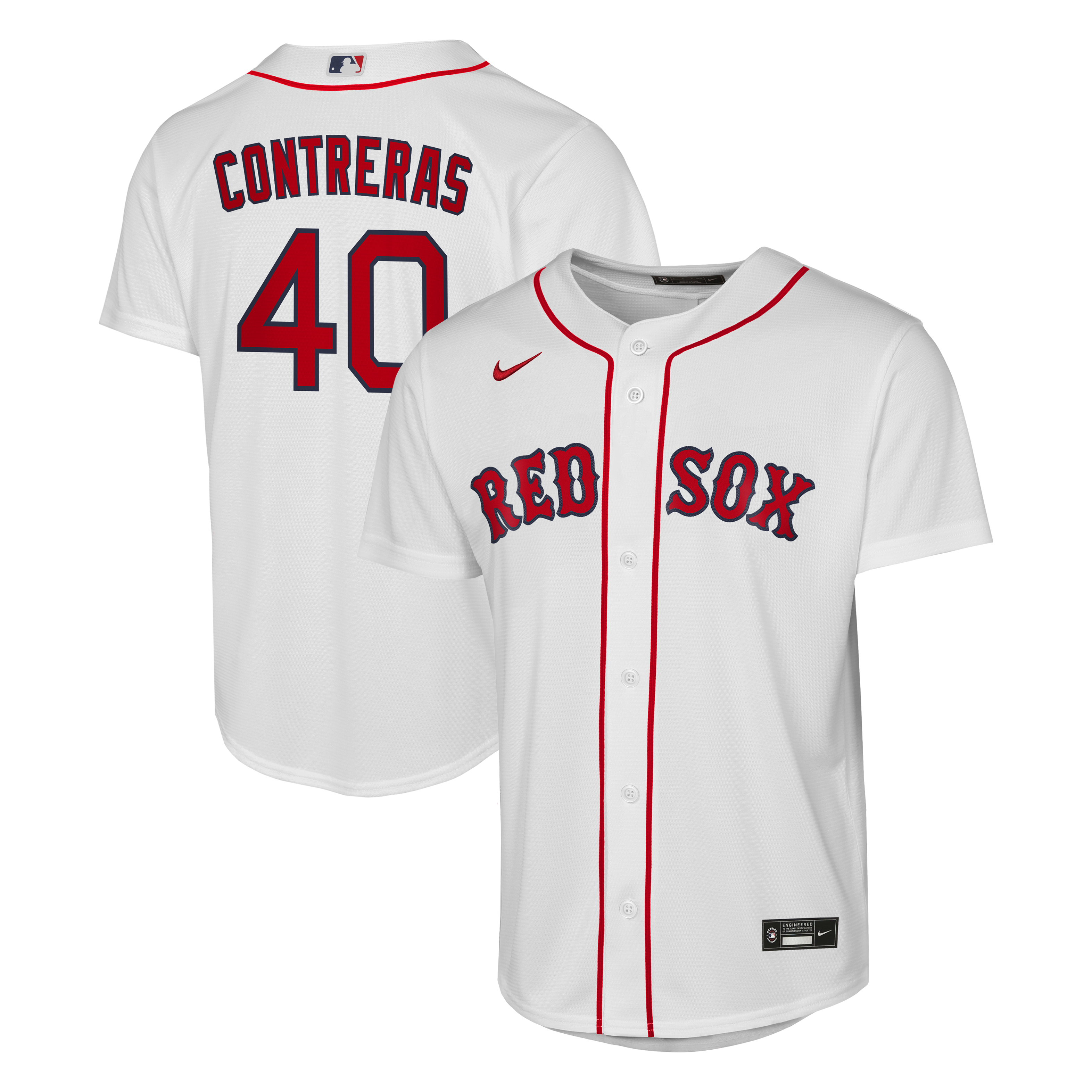 Youth Nike Willson Contreras White Boston Red Sox Home Replica Jersey