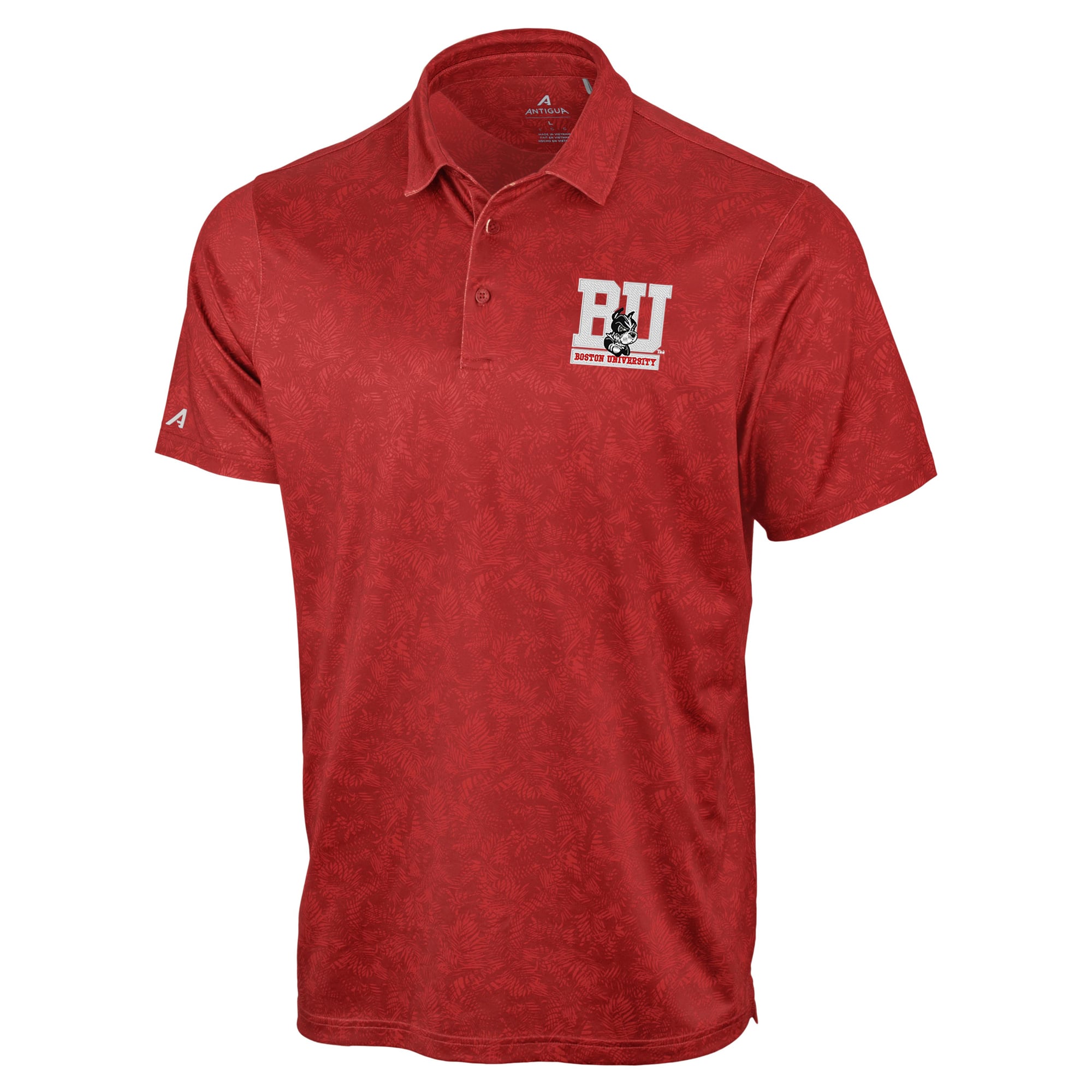 Polo Lush Antigua Scarlet pour homme de l'Université Boston