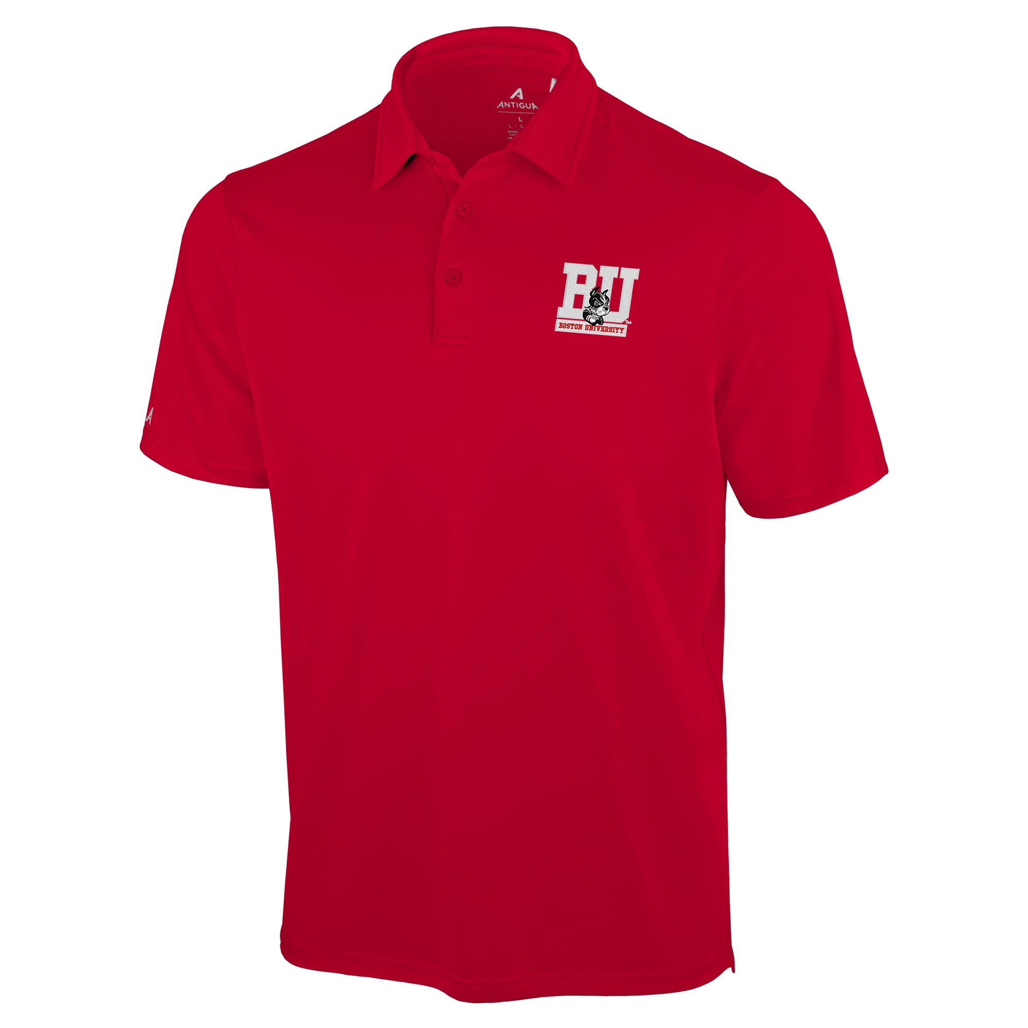 Polo Antigua Scarlet Boston University Unshakable Solid pour homme