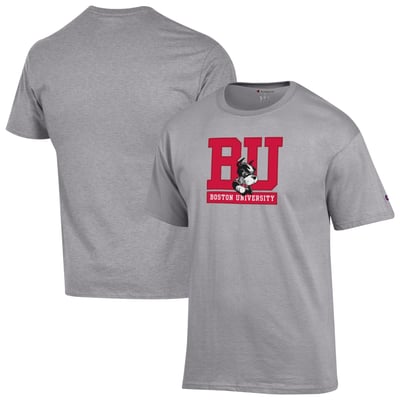 Boston University Champion  T-Shirt - Gray