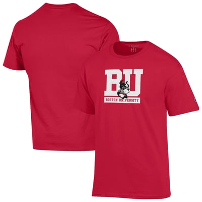 Boston University Champion  T-Shirt - Scarlet