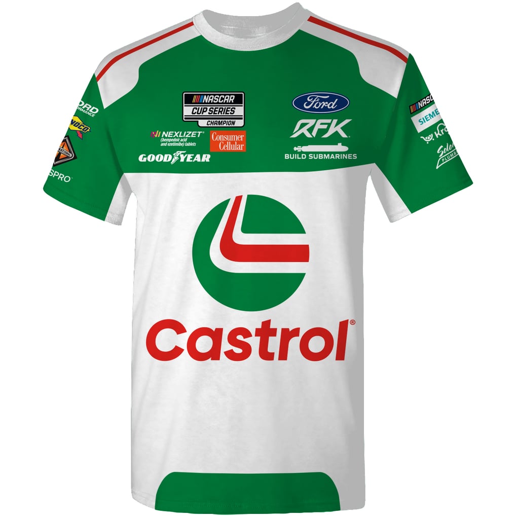 T-shirt NASCAR Brad Keselowski - Marque Next Level - Taille XL - Coton Mélangé
