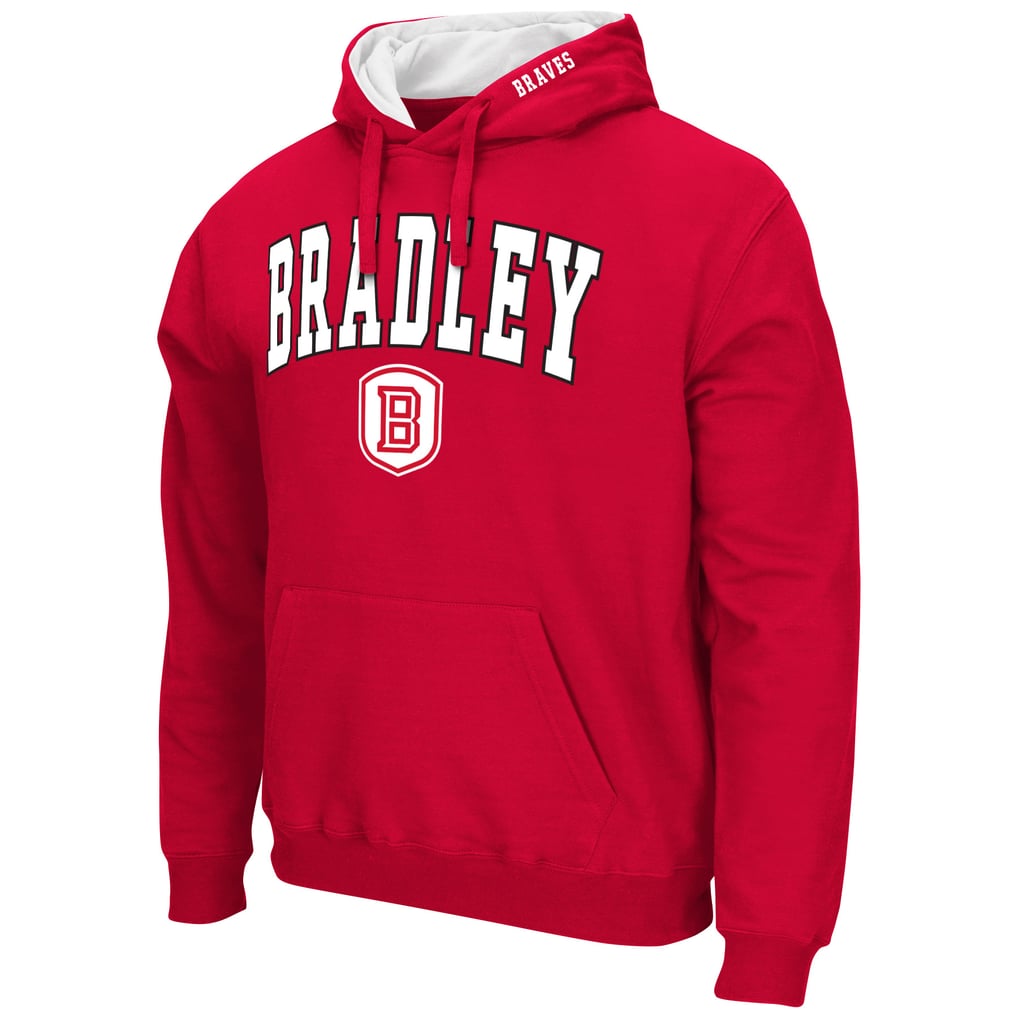  Bradley Braves Colosseum Arch & Logo Hoodie - Red