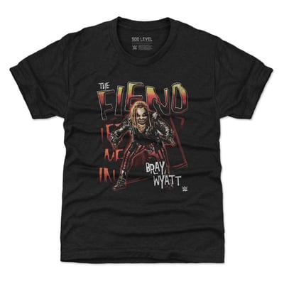 Bray Wyatt 500 Level Youth Let Me In T-Shirt - Heather Black