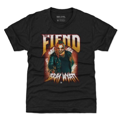Bray Wyatt 500 Level Youth Phrases T-Shirt - Heather Black