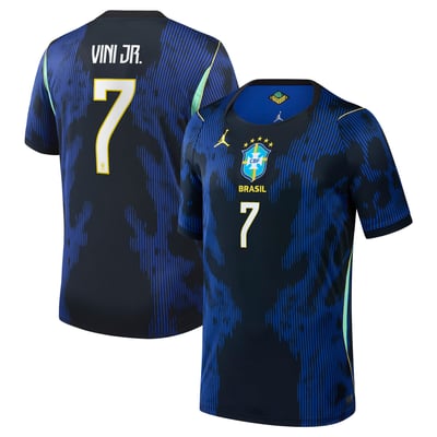 Brazil Jordan Stadium Away Shirt 2026 - Kids with Vini Jr. 7 printing