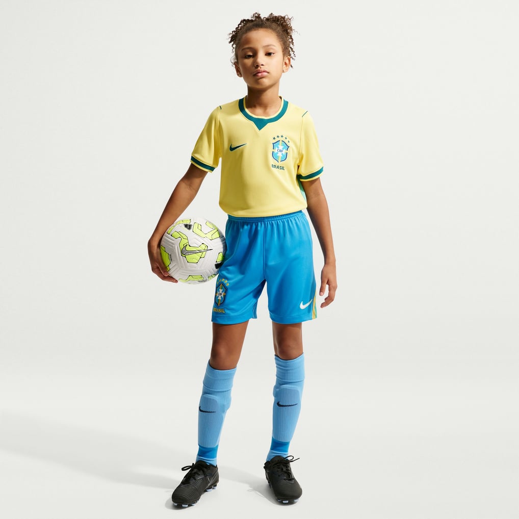 Brazil National Team Nike Youth 2026 Home Stadium Replica Shorts - Blue