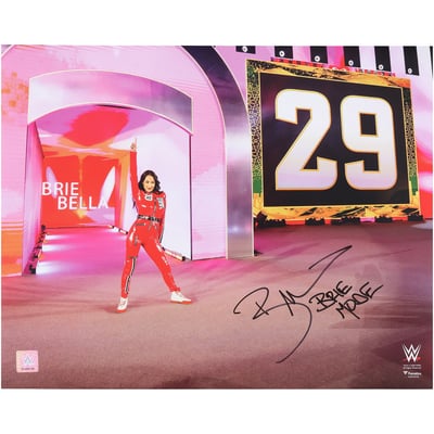 Brie Bella WWE Autographed 16" x 20" 2026 Royal Rumble Return Photograph with Inscription