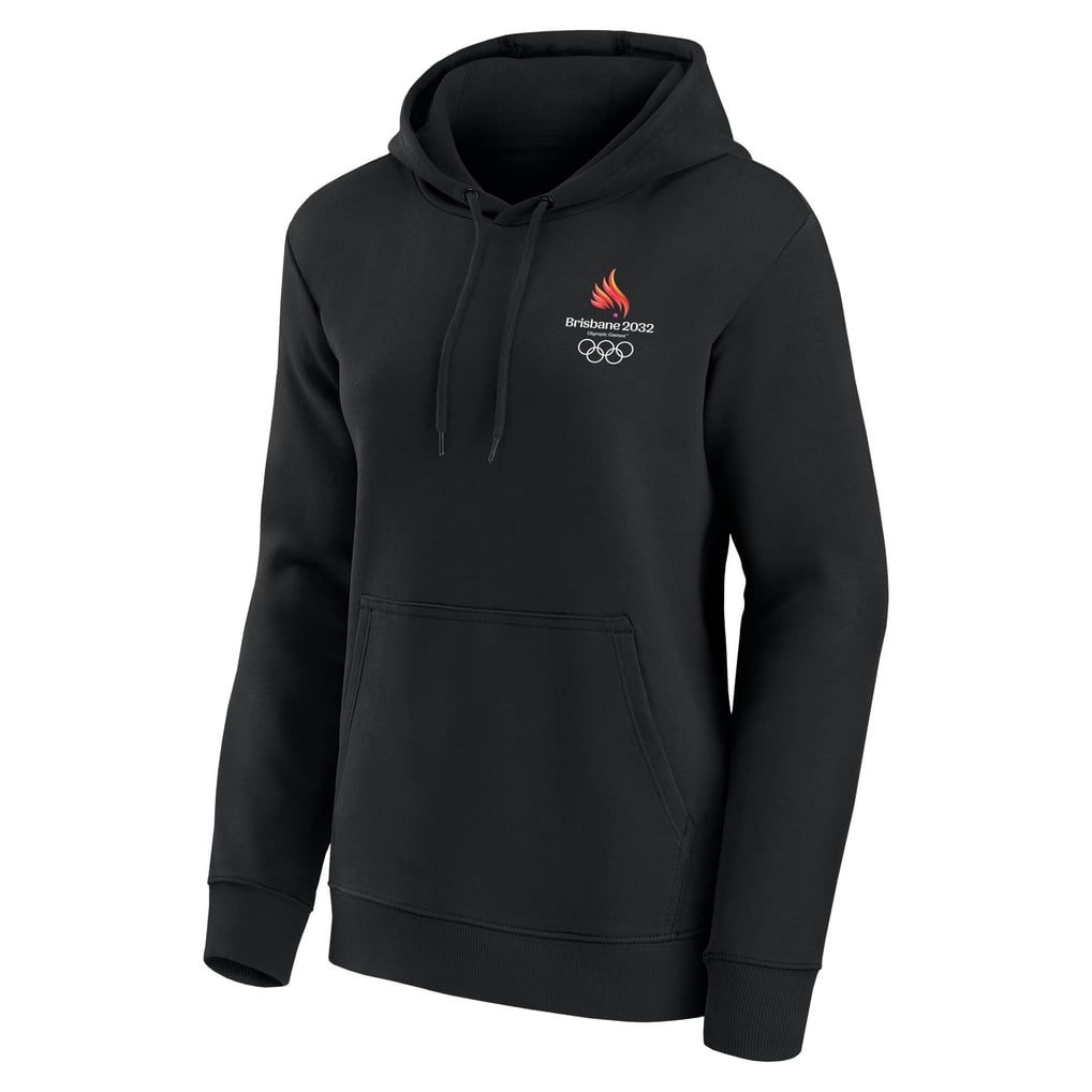 Brisbane 2032 Logo Hoodie - Black - Womens