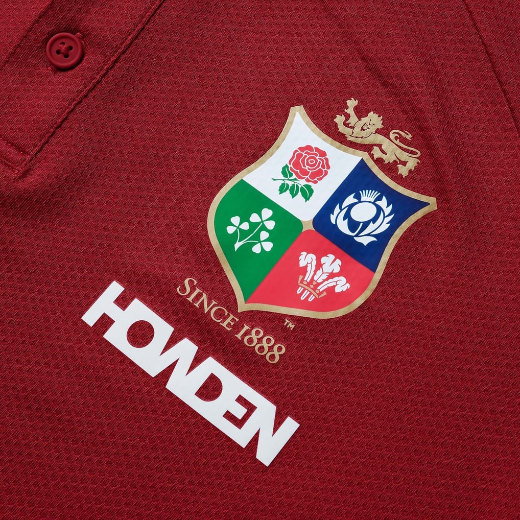 British & Irish Lions Poly Polo - Red