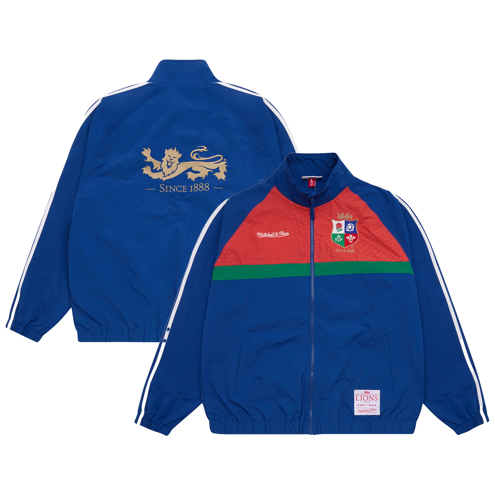 British & Irish Lions x Mitchell & Ness Retro Full Zip Jacket - Navy