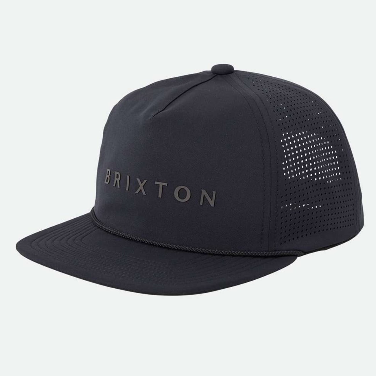 Chapeau unisexe Brixton Black Brixton Alpha Journey ajustable