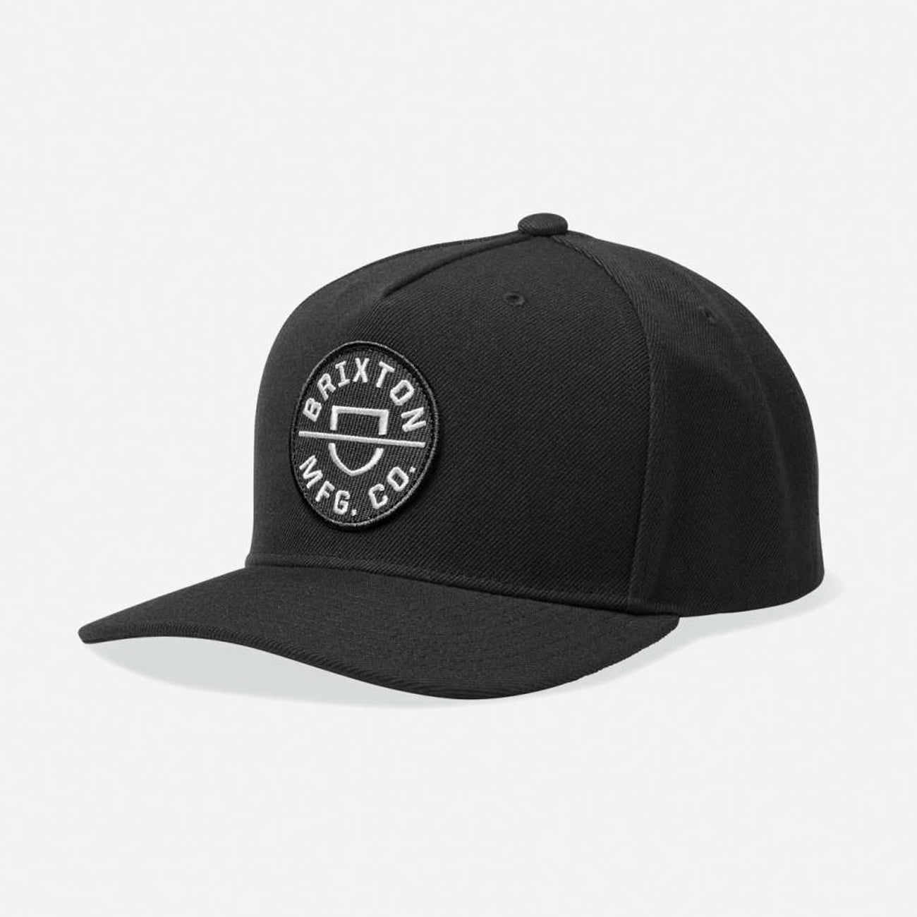 Unisex Brixton Black Brixton Crest C MP Adjustable Hat