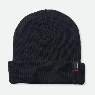 Brixton Unisex Heist Cuffed Knit Hat - Black