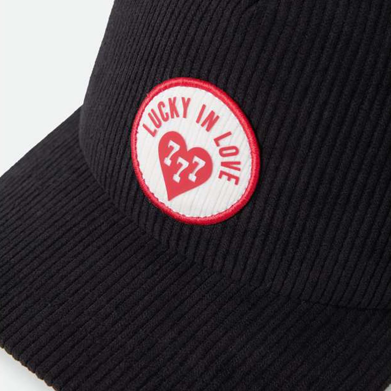 Unisex Brixton Black Love Adjustable Trucker Hat