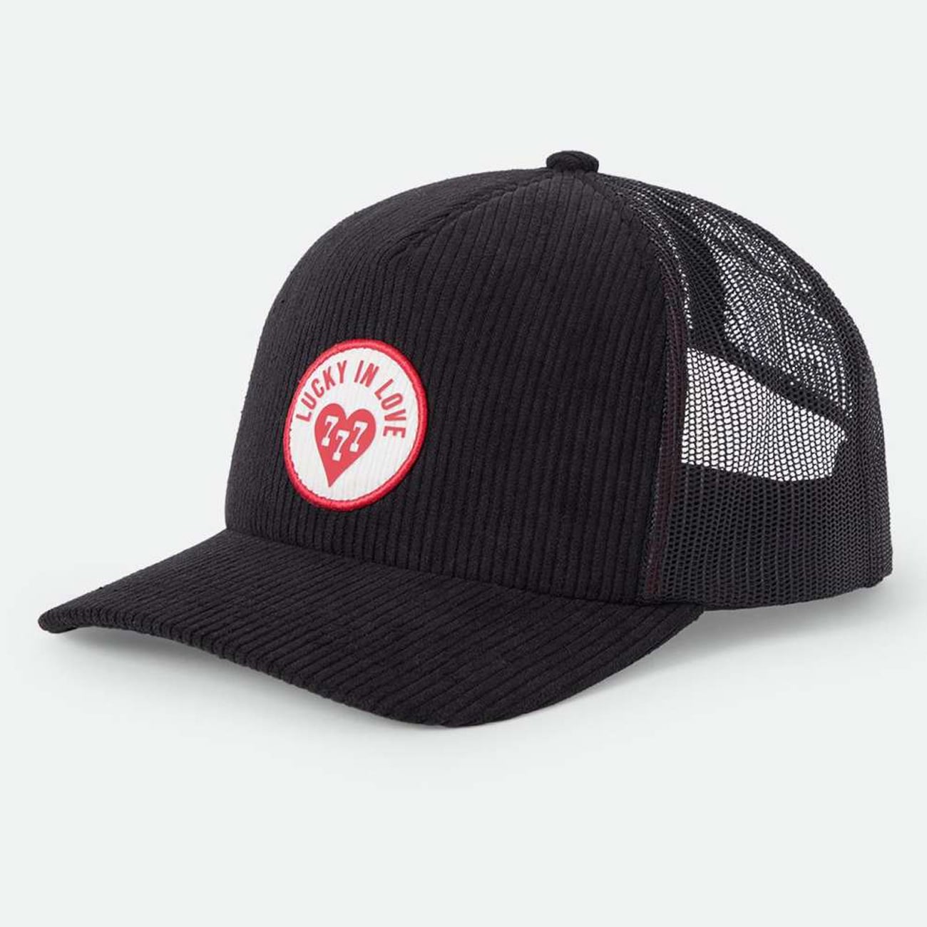 Unisex Brixton Black Love Adjustable Trucker Hat