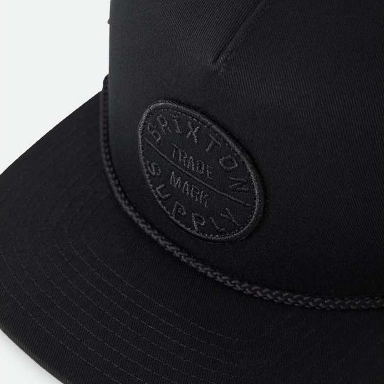 Unisex Brixton White/Black Oath MP Adjustable Trucker Hat